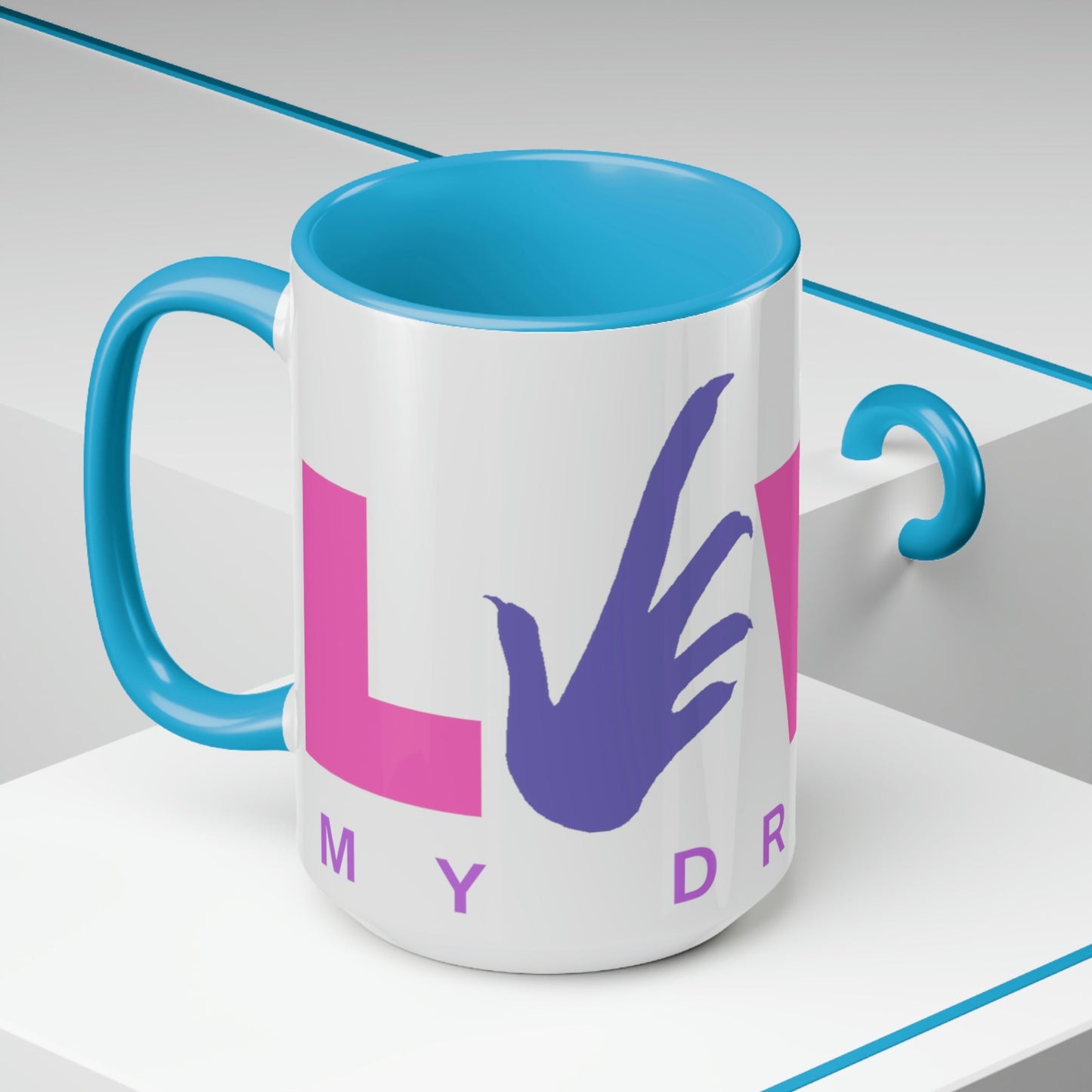 Love My Bearded Dragon Two-Tone Coffee Mugs - 15oz