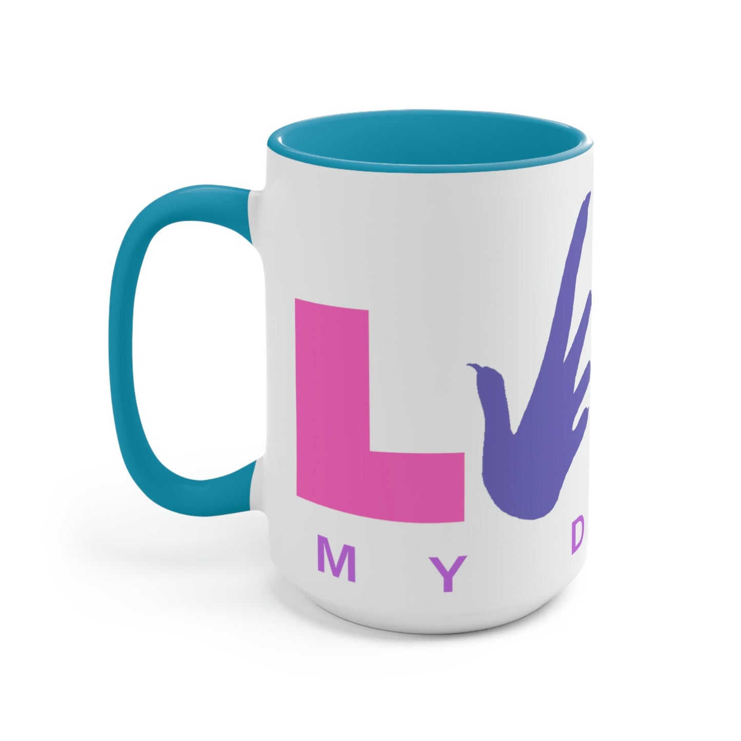 Love My Bearded Dragon Two-Tone Coffee Mugs - 15oz