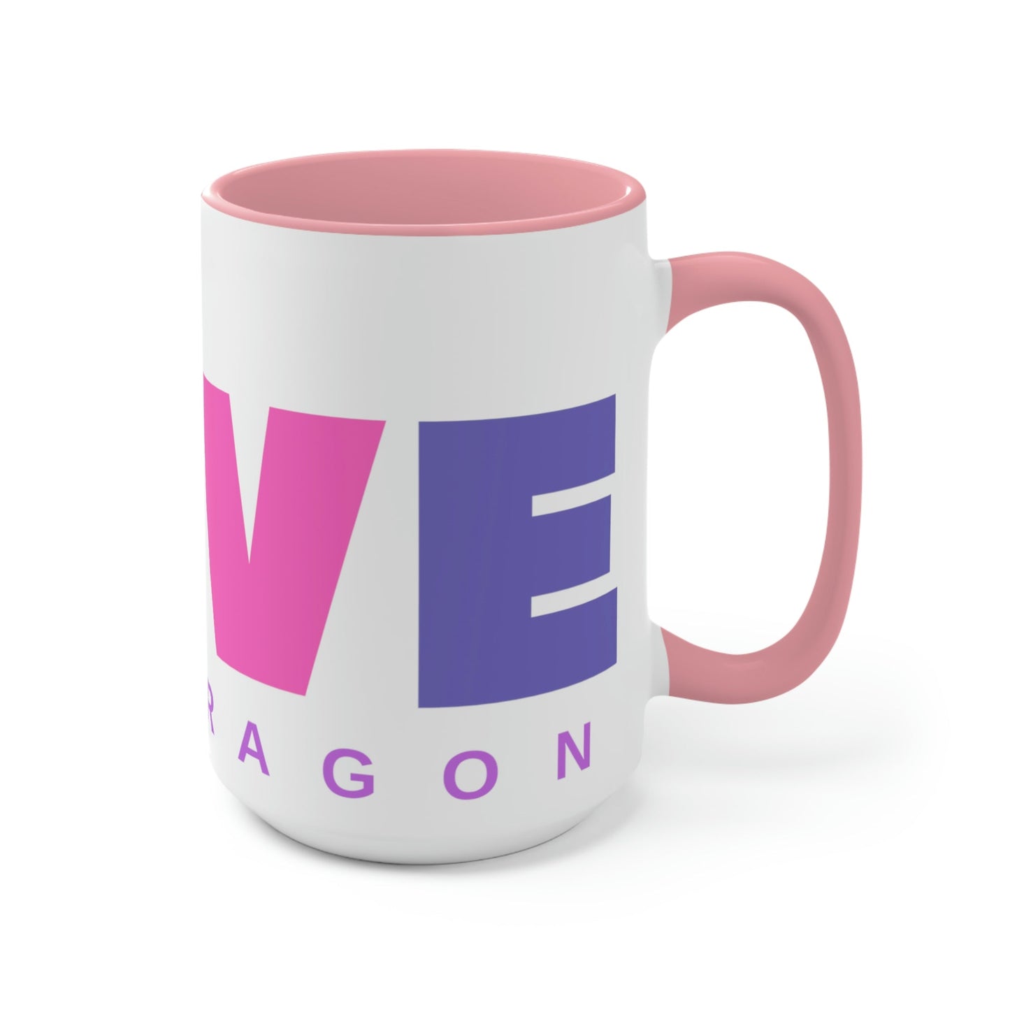 Love My Bearded Dragon Two-Tone Coffee Mugs - 15oz