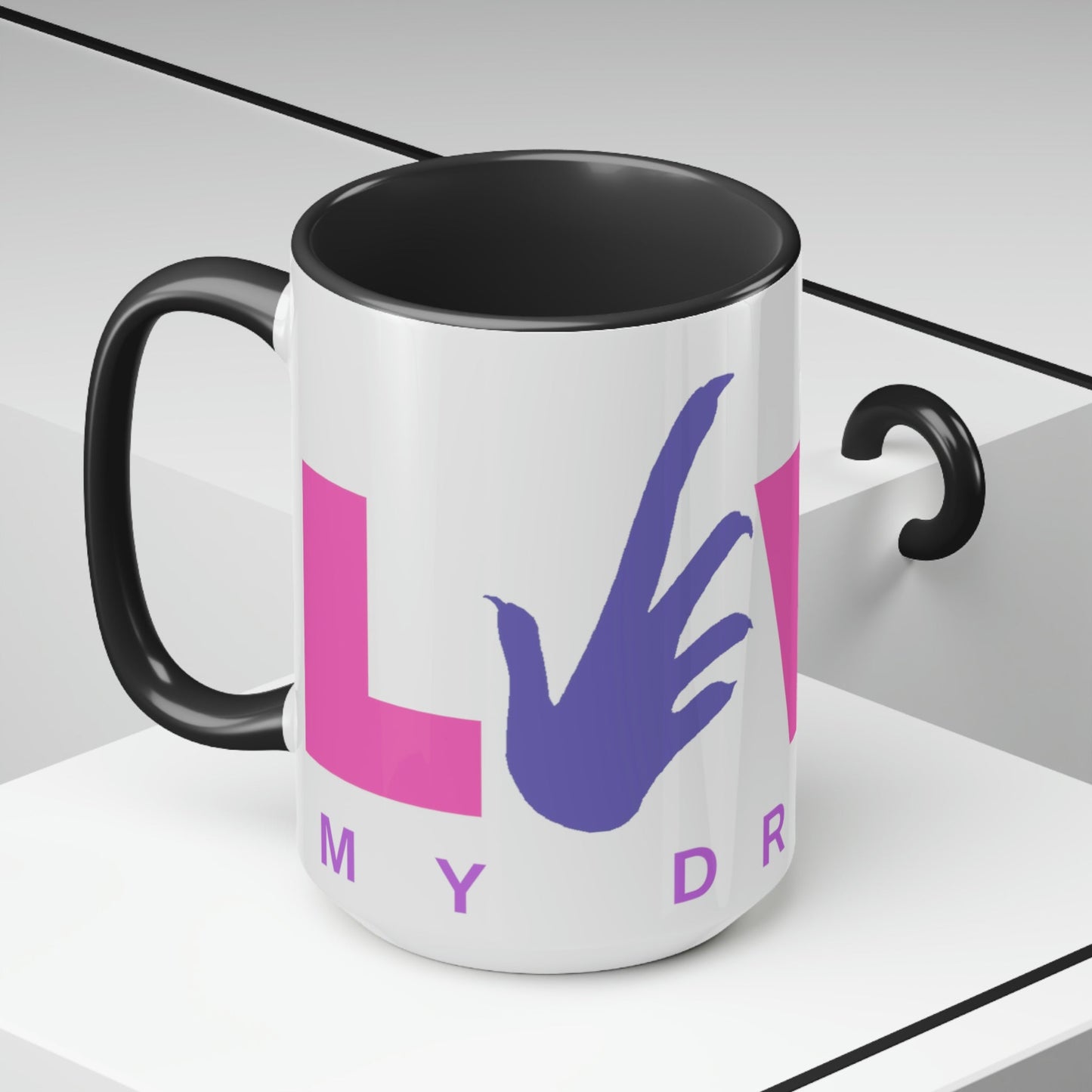 Love My Bearded Dragon Two-Tone Coffee Mugs - 15oz