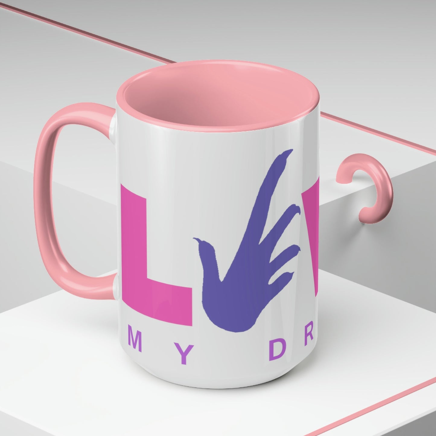 Love My Bearded Dragon Two-Tone Coffee Mugs - 15oz