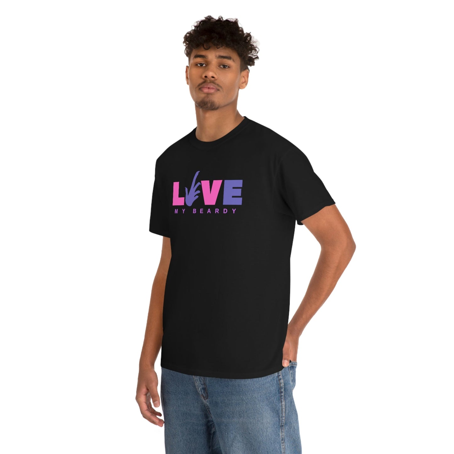 Love My Beardy Heavy Cotton T-Shirt
