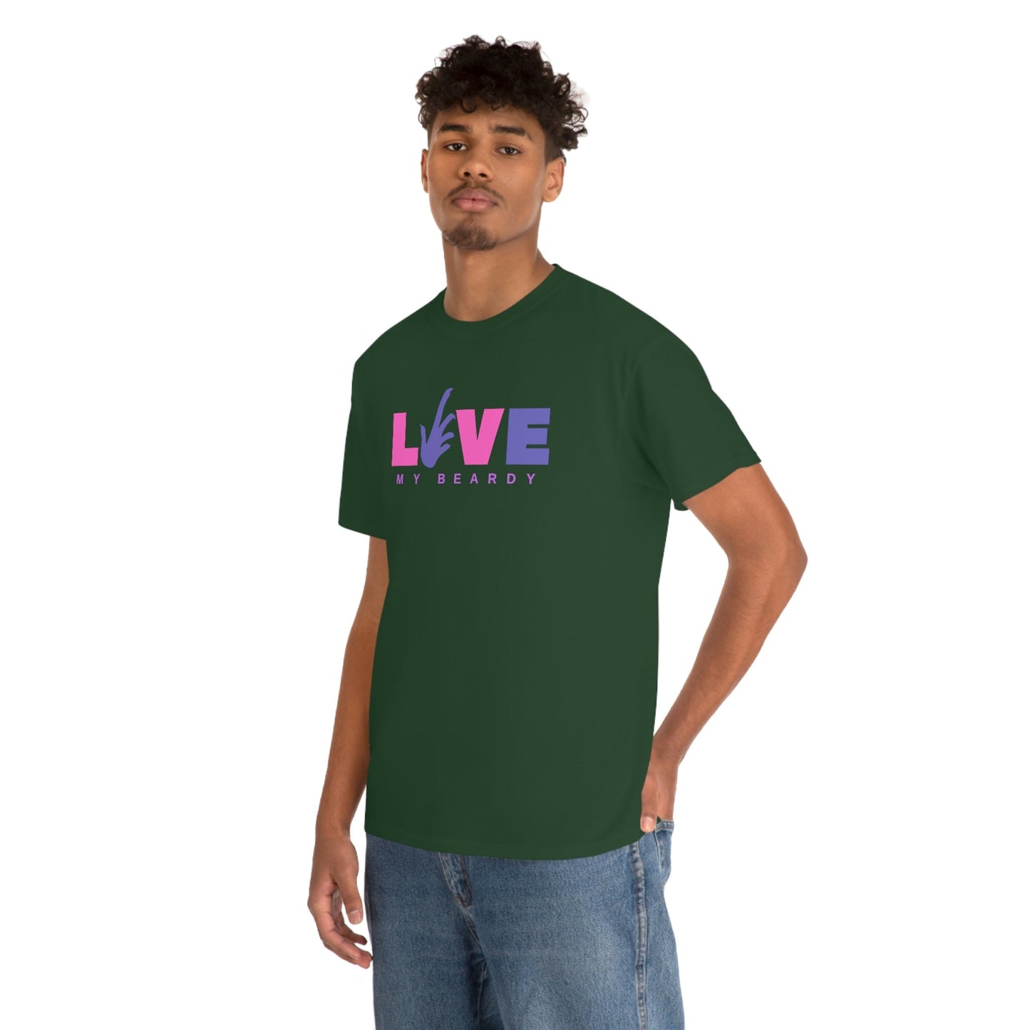 Love My Beardy Heavy Cotton T-Shirt