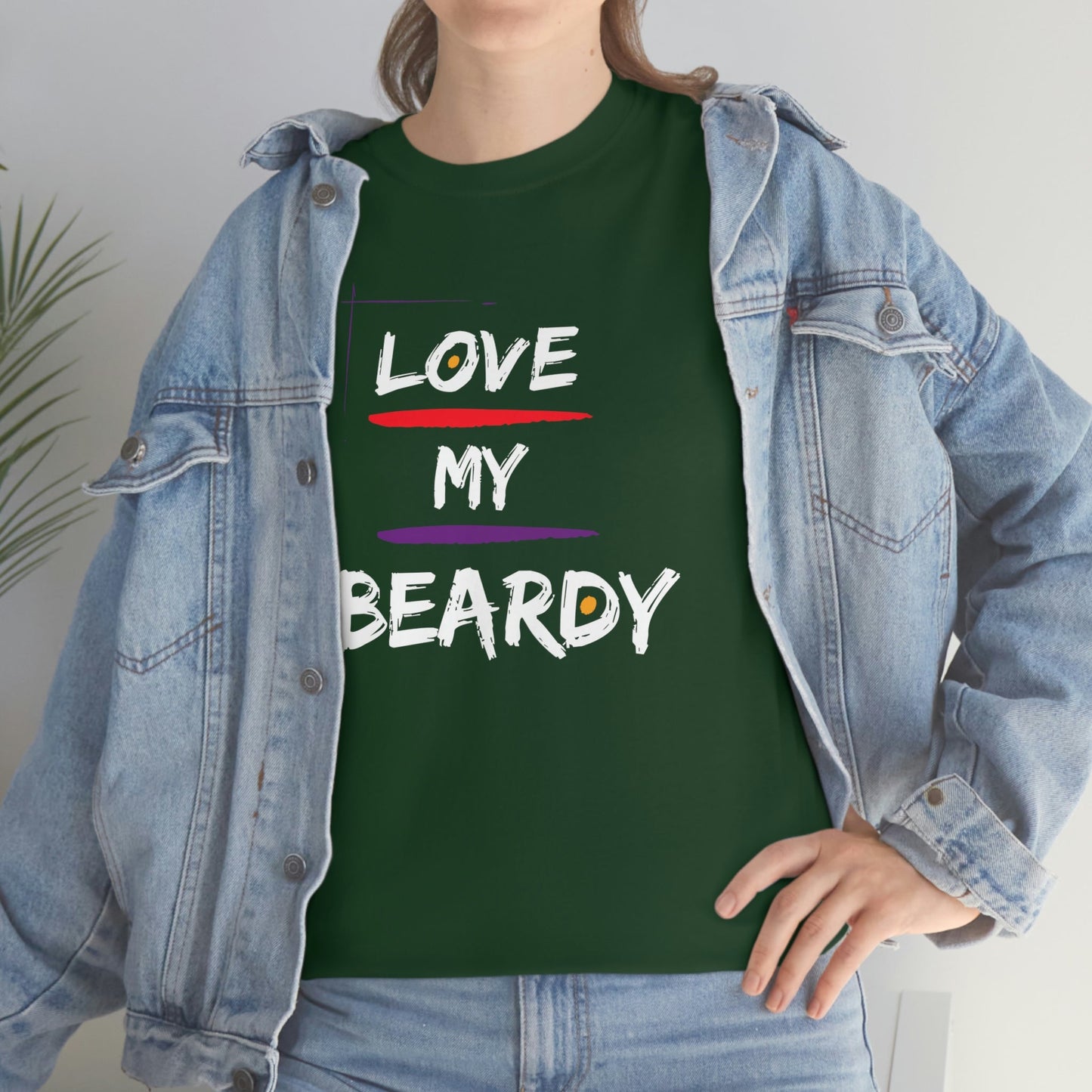 Love My Beardy Heavy Cotton T-Shirt