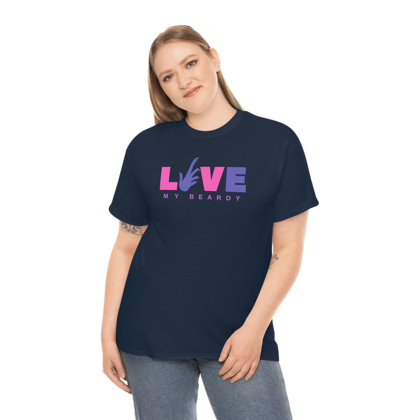 Love My Beardy Heavy Cotton T-Shirt