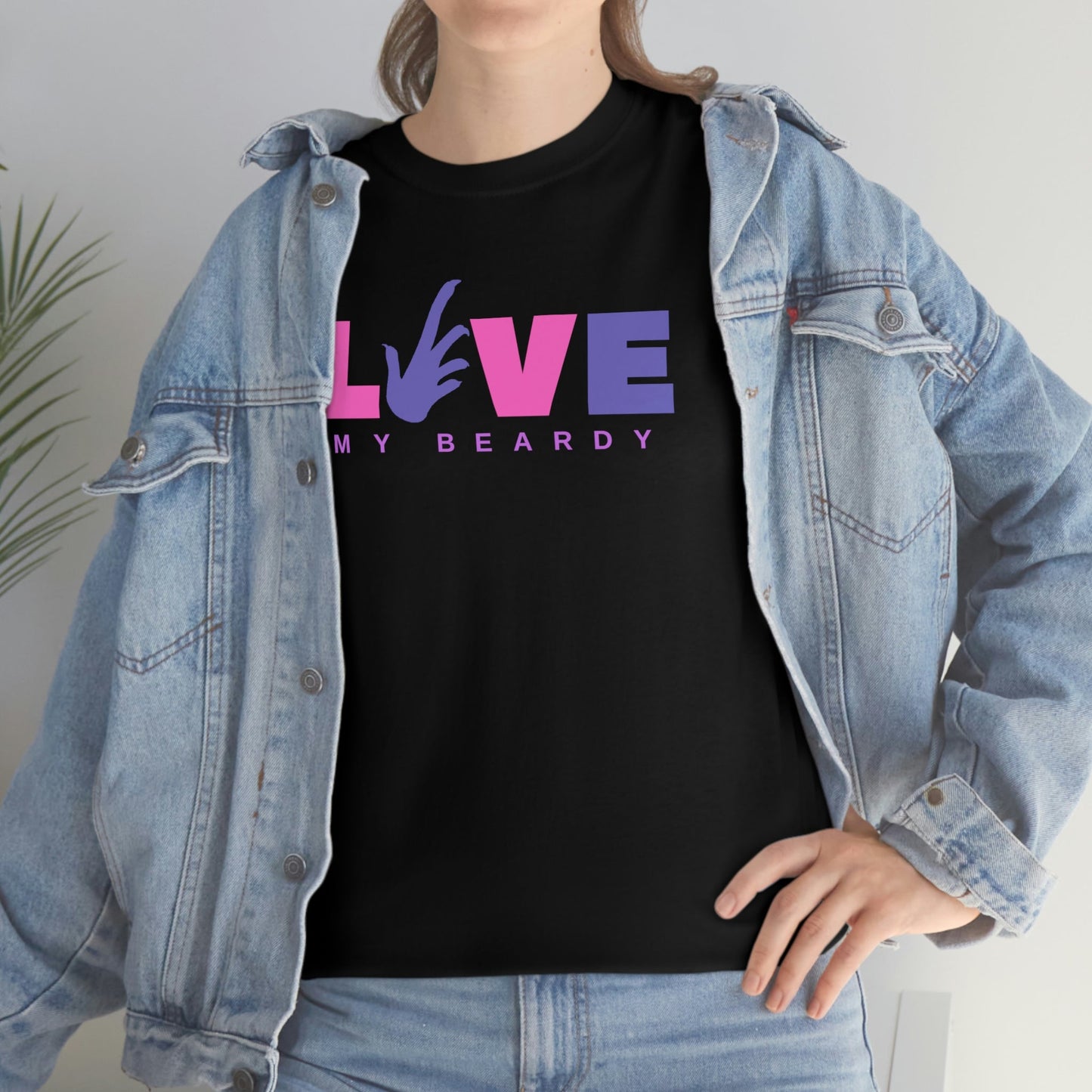 Love My Beardy Heavy Cotton T-Shirt