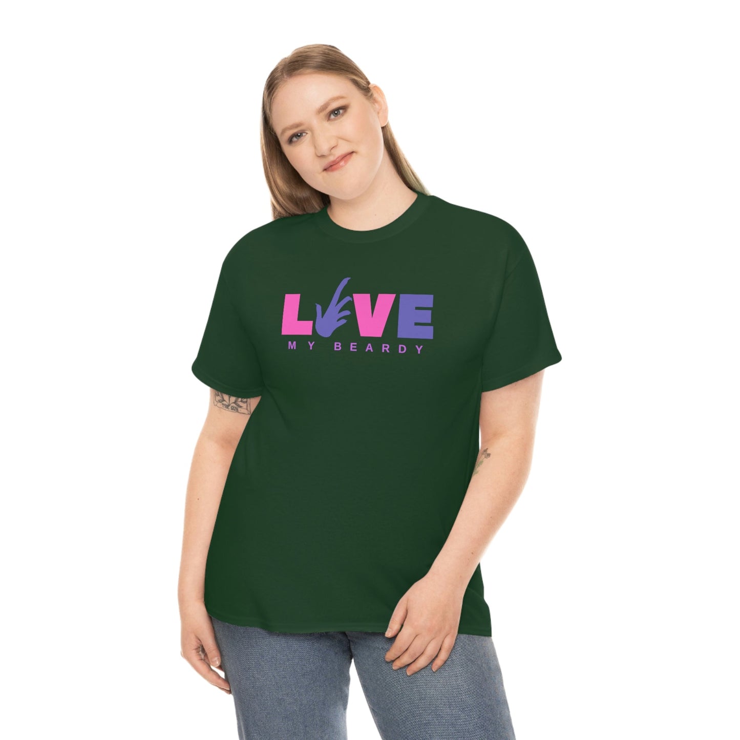 Love My Beardy Heavy Cotton T-Shirt