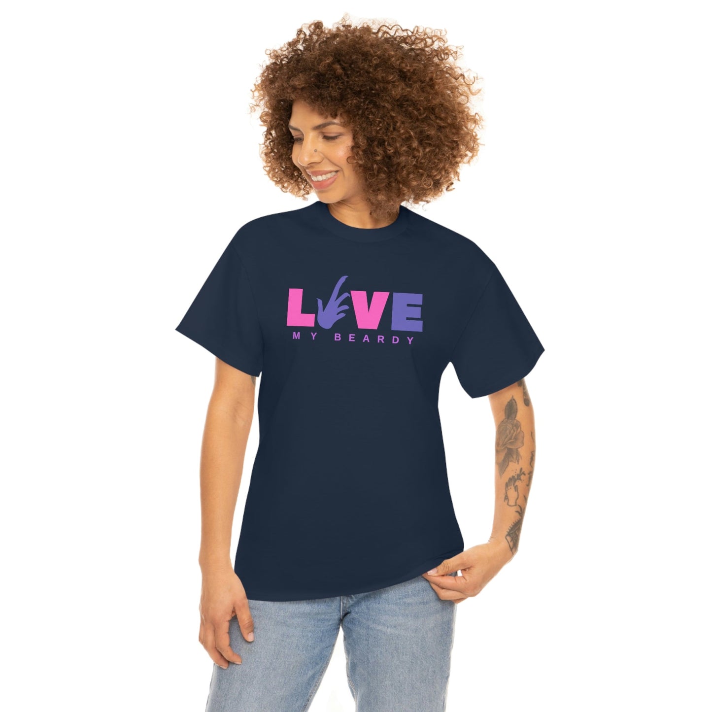 Love My Beardy Heavy Cotton T-Shirt