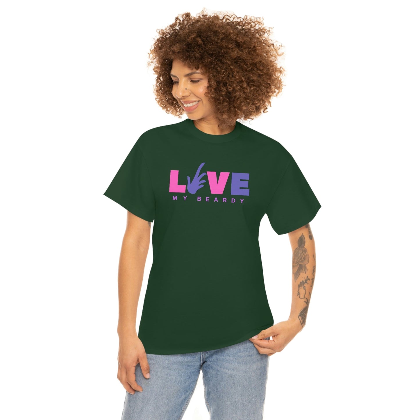 Love My Beardy Heavy Cotton T-Shirt