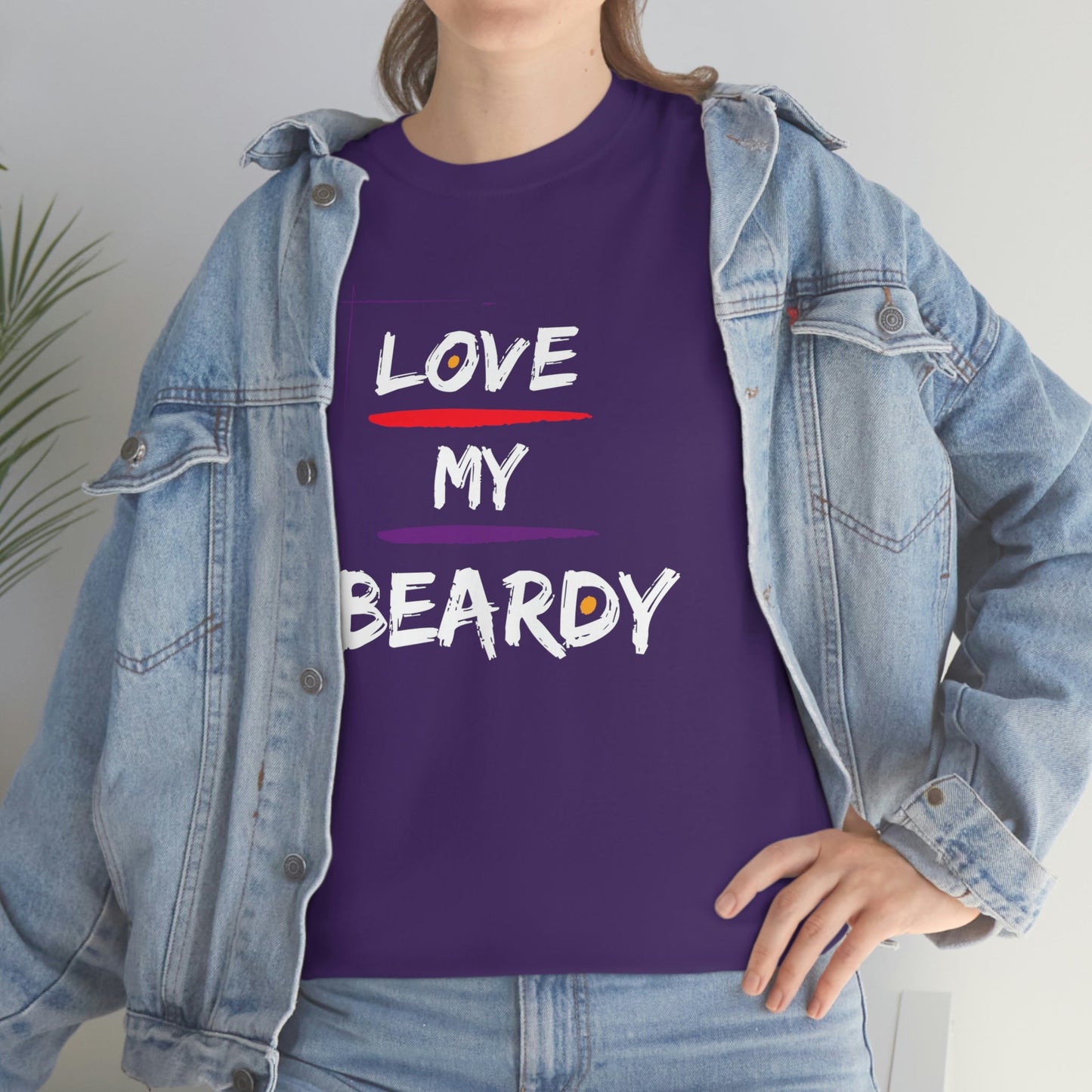 Love My Beardy Heavy Cotton T-Shirt