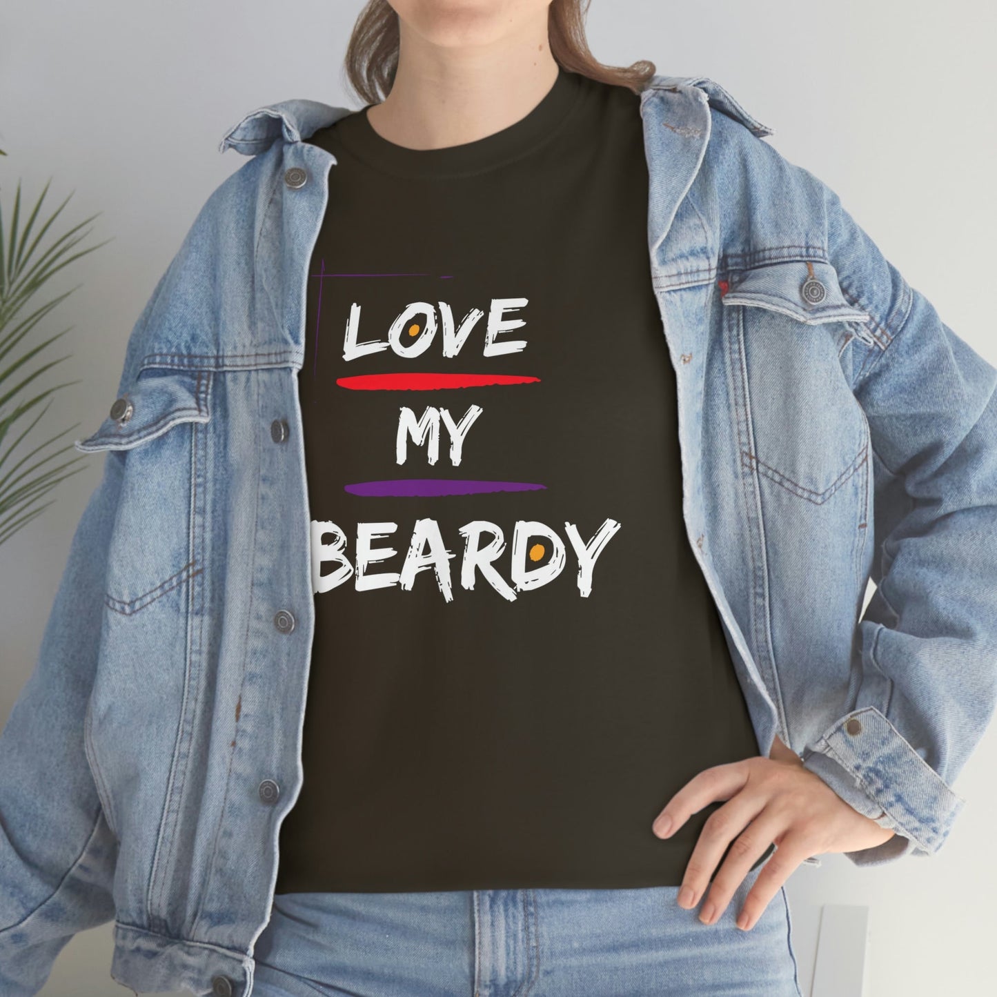 Love My Beardy Heavy Cotton T-Shirt