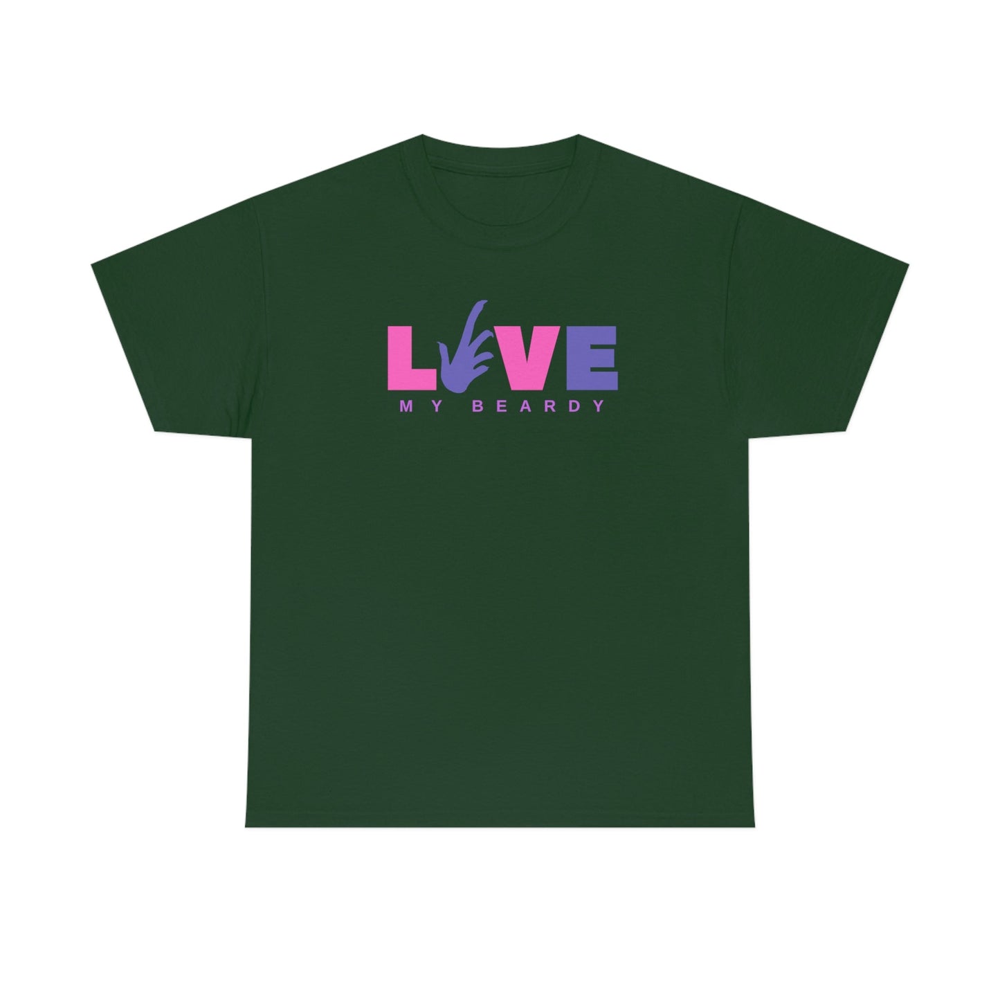 Love My Beardy Heavy Cotton T-Shirt