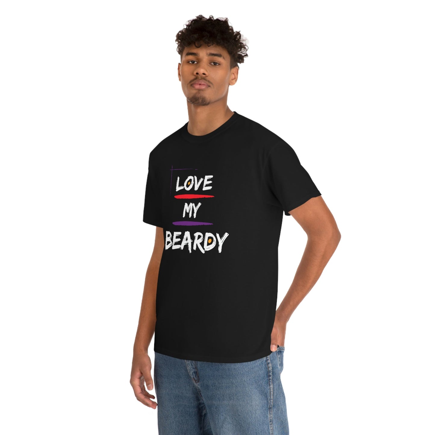 Love My Beardy Heavy Cotton T-Shirt