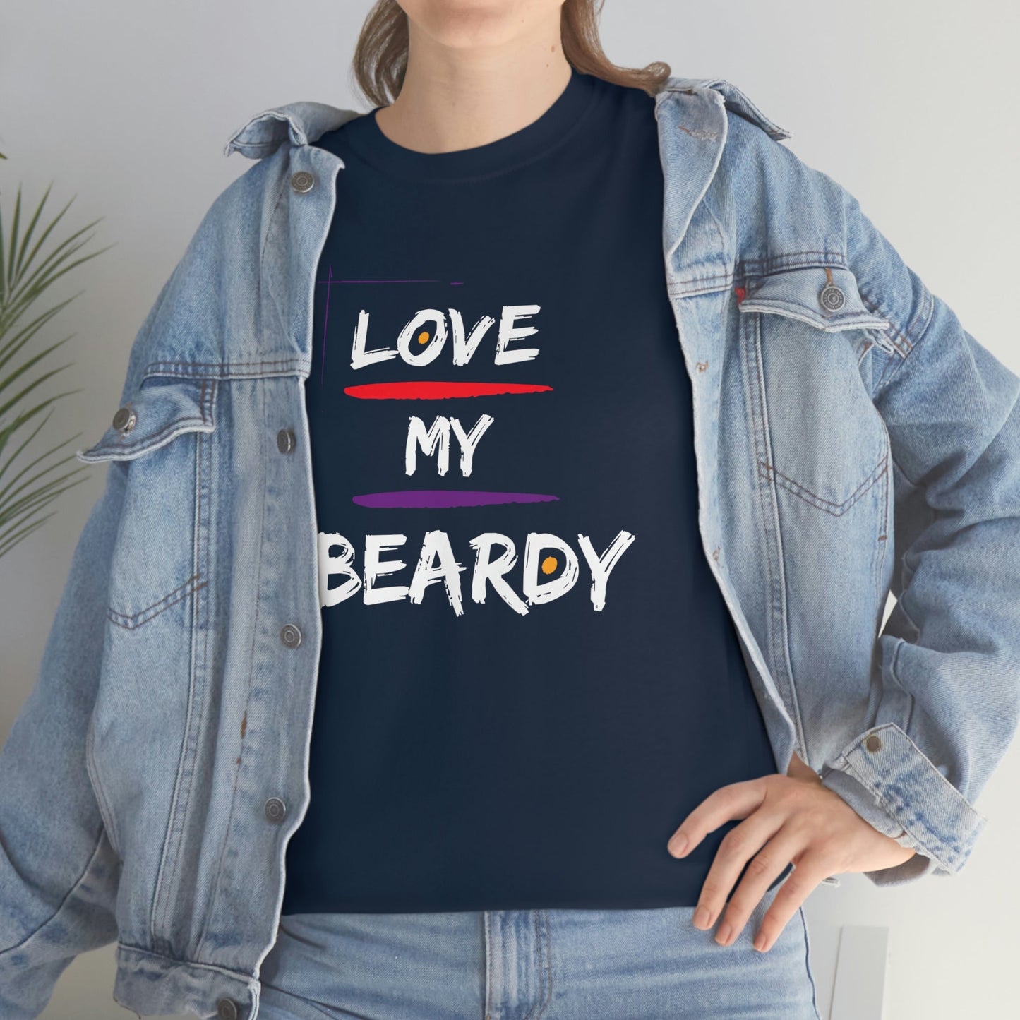 Love My Beardy Heavy Cotton T-Shirt