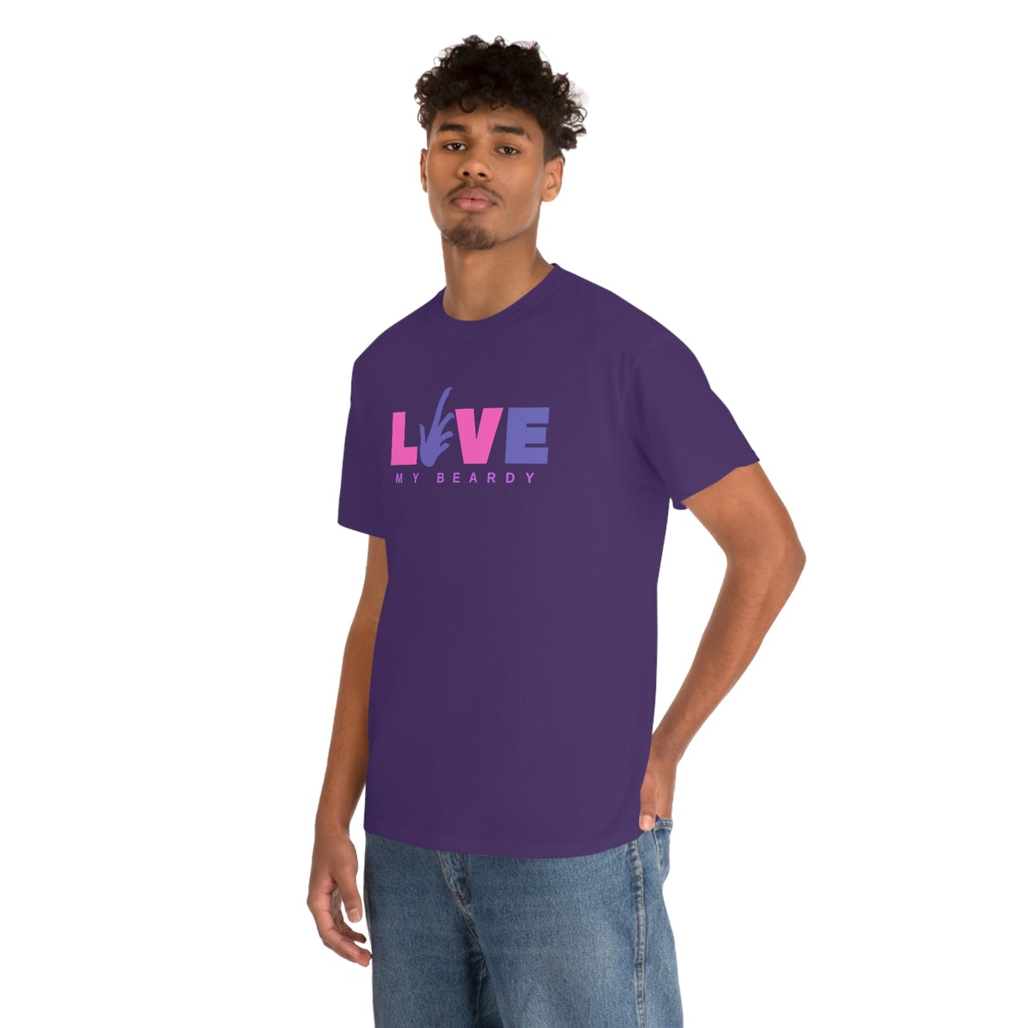 Love My Beardy Heavy Cotton T-Shirt