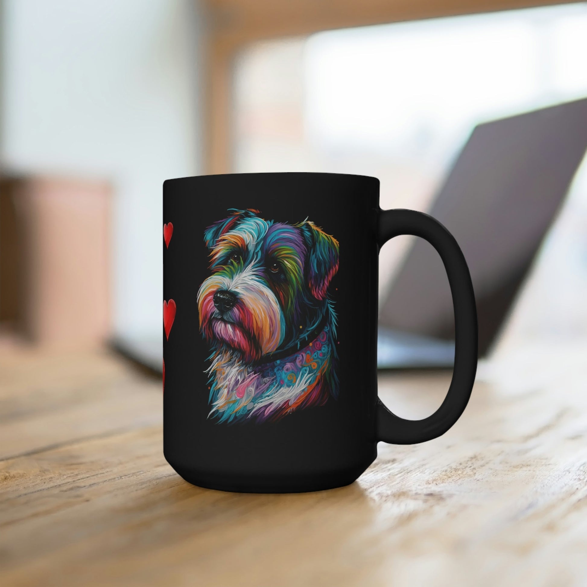 Love My Biewer Terrier Black Mug 15oz