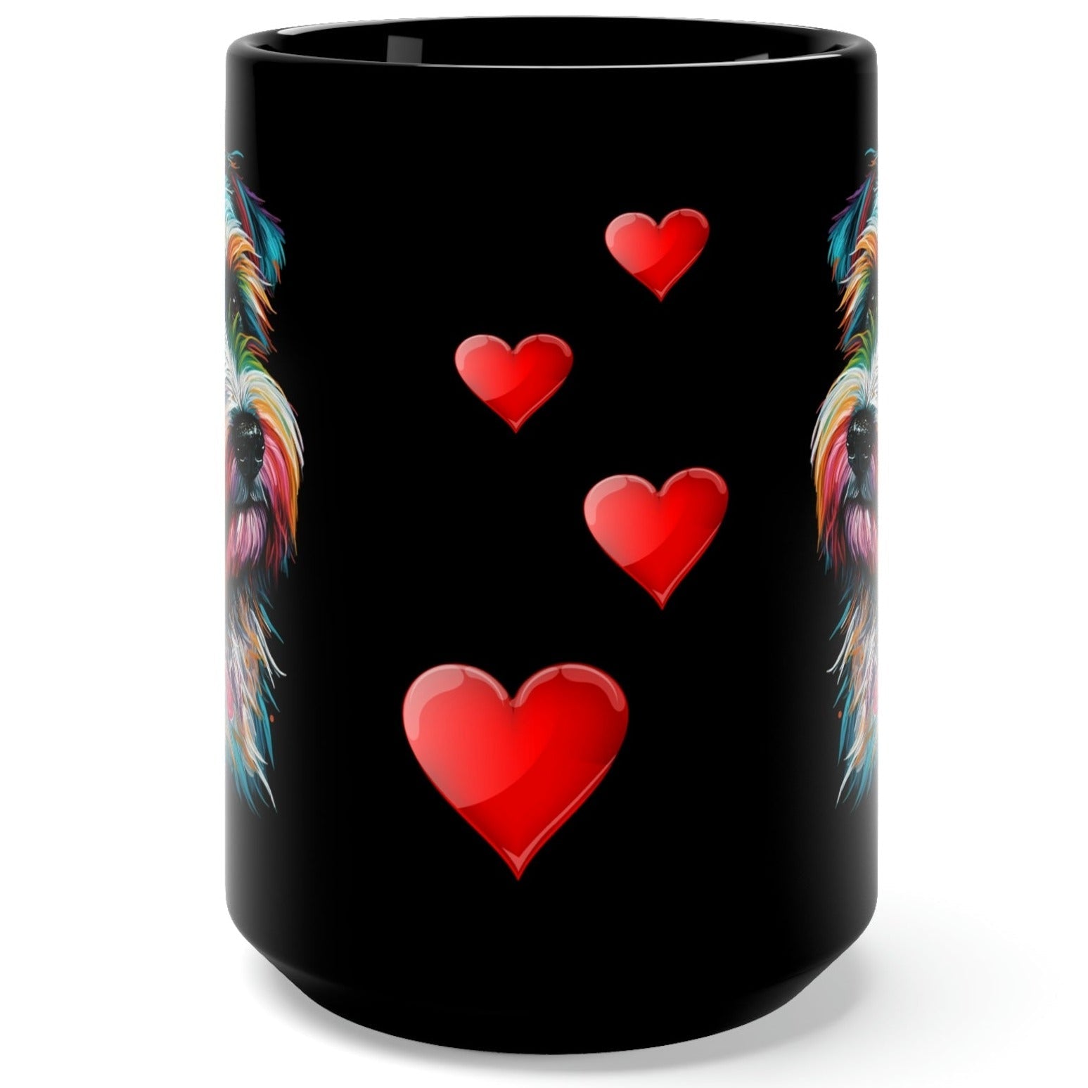 Love My Biewer Terrier Black Mug 15oz