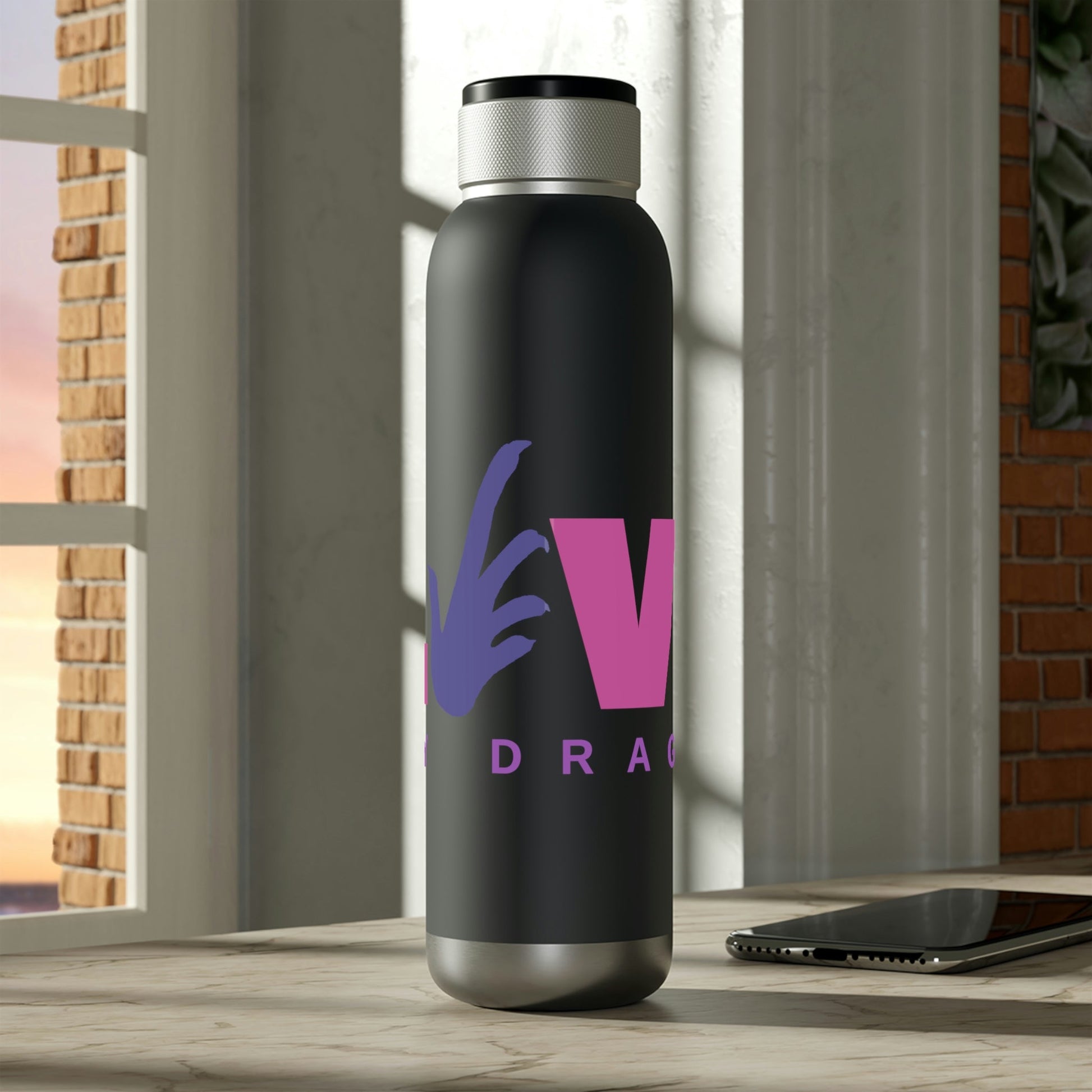 Love My Dragon (Bearded Dragon) | Soundwave Copper Vacuum Audio Bottle 22oz