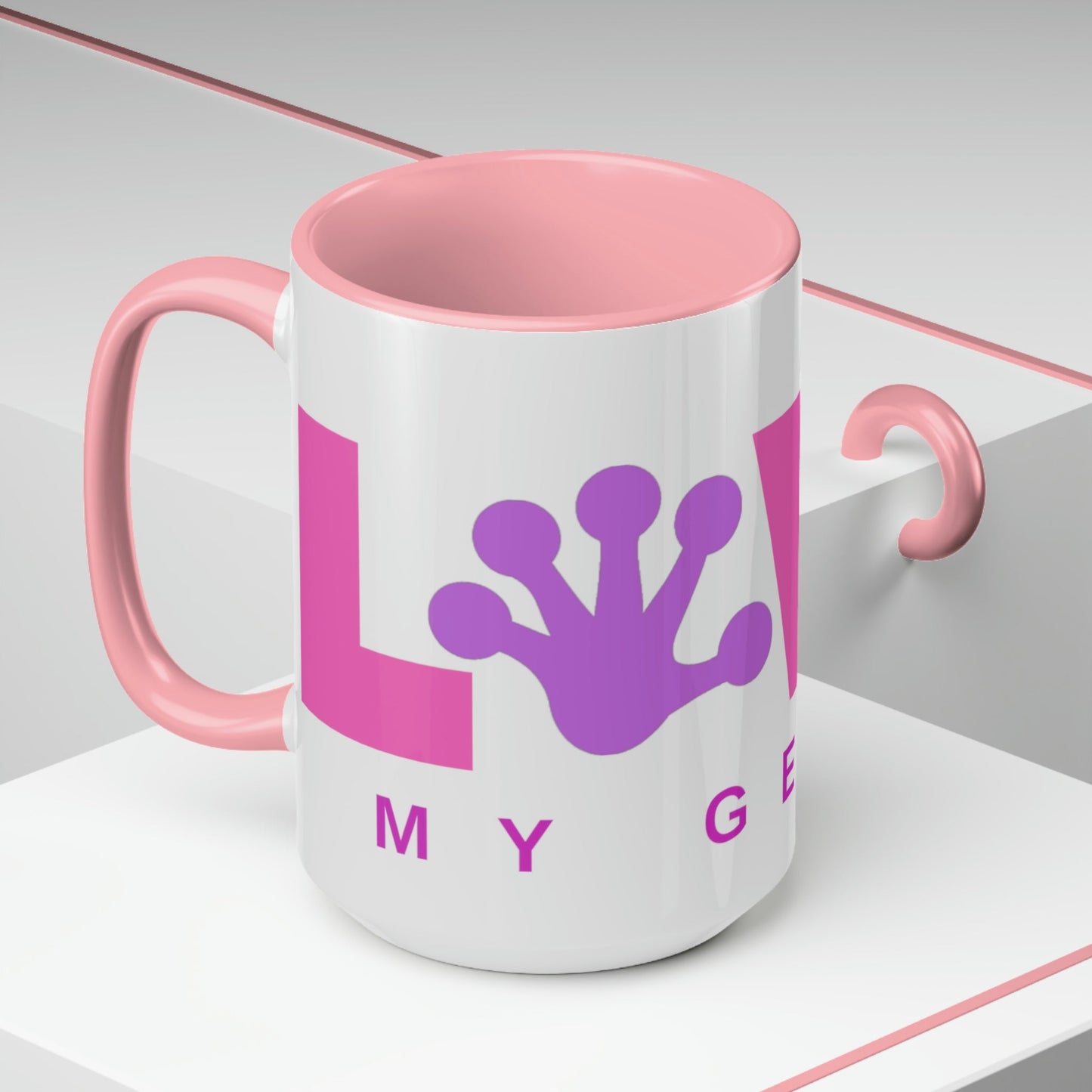 Love My Gecko Two-Tone Coffee Mugs - 15oz