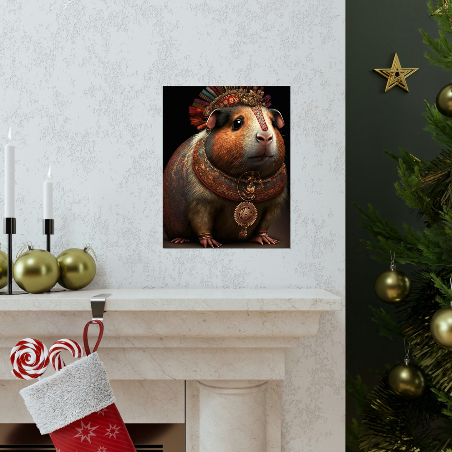 Maharaja Guinea Pig Premium Matte Vertical Posters