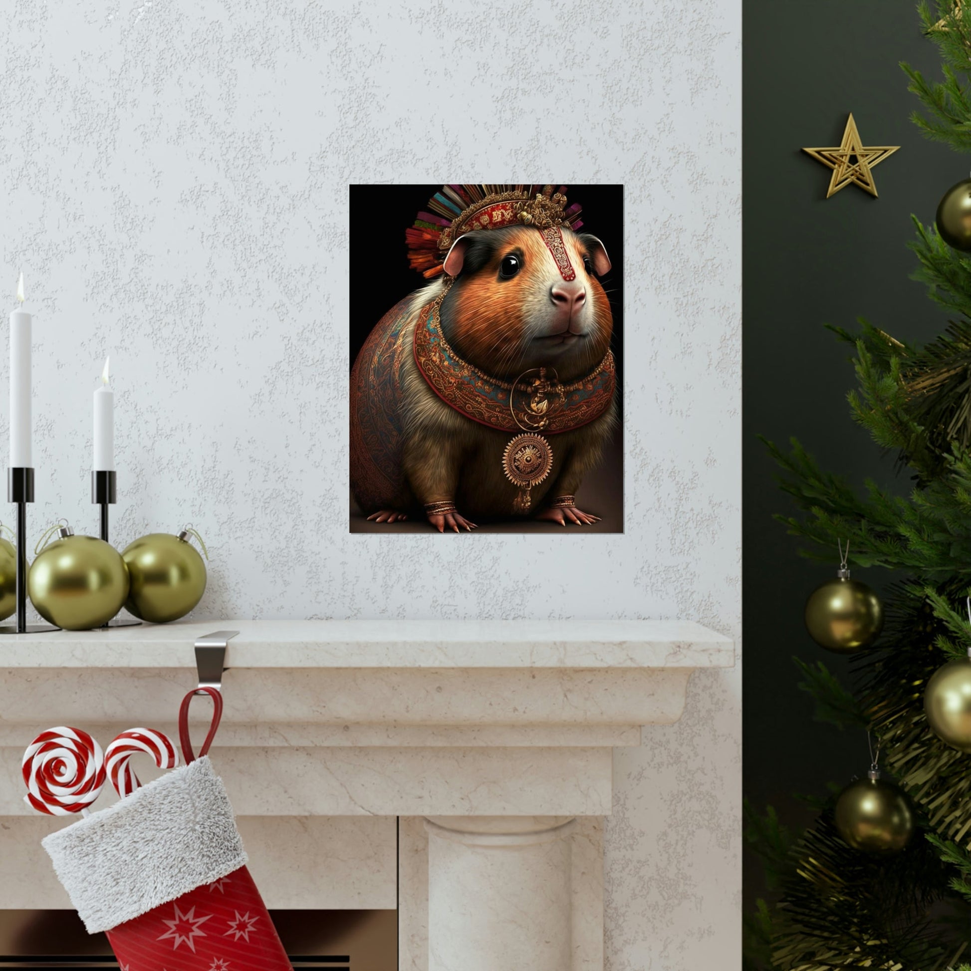 Maharaja Guinea Pig Premium Matte Vertical Posters