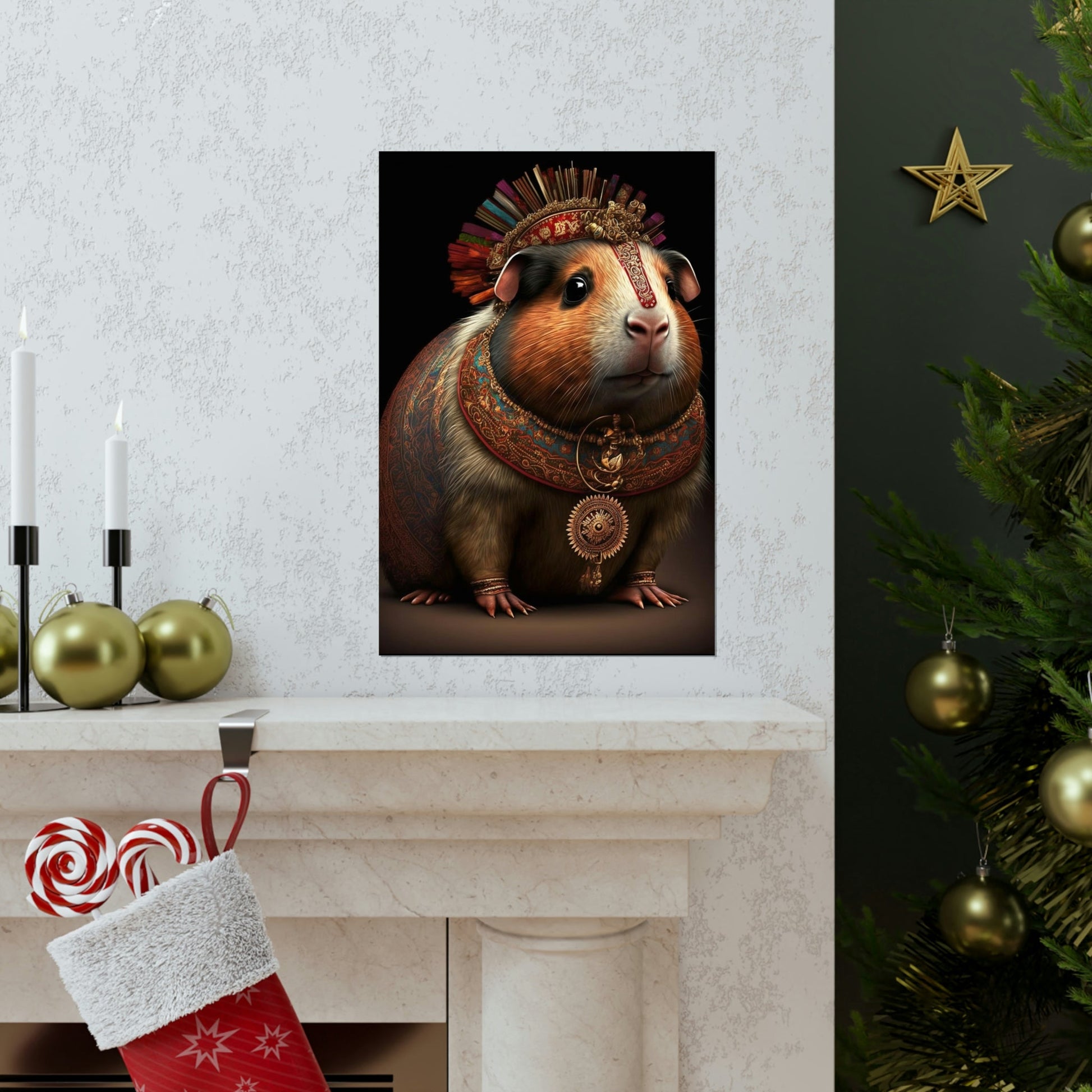 Maharaja Guinea Pig Premium Matte Vertical Posters