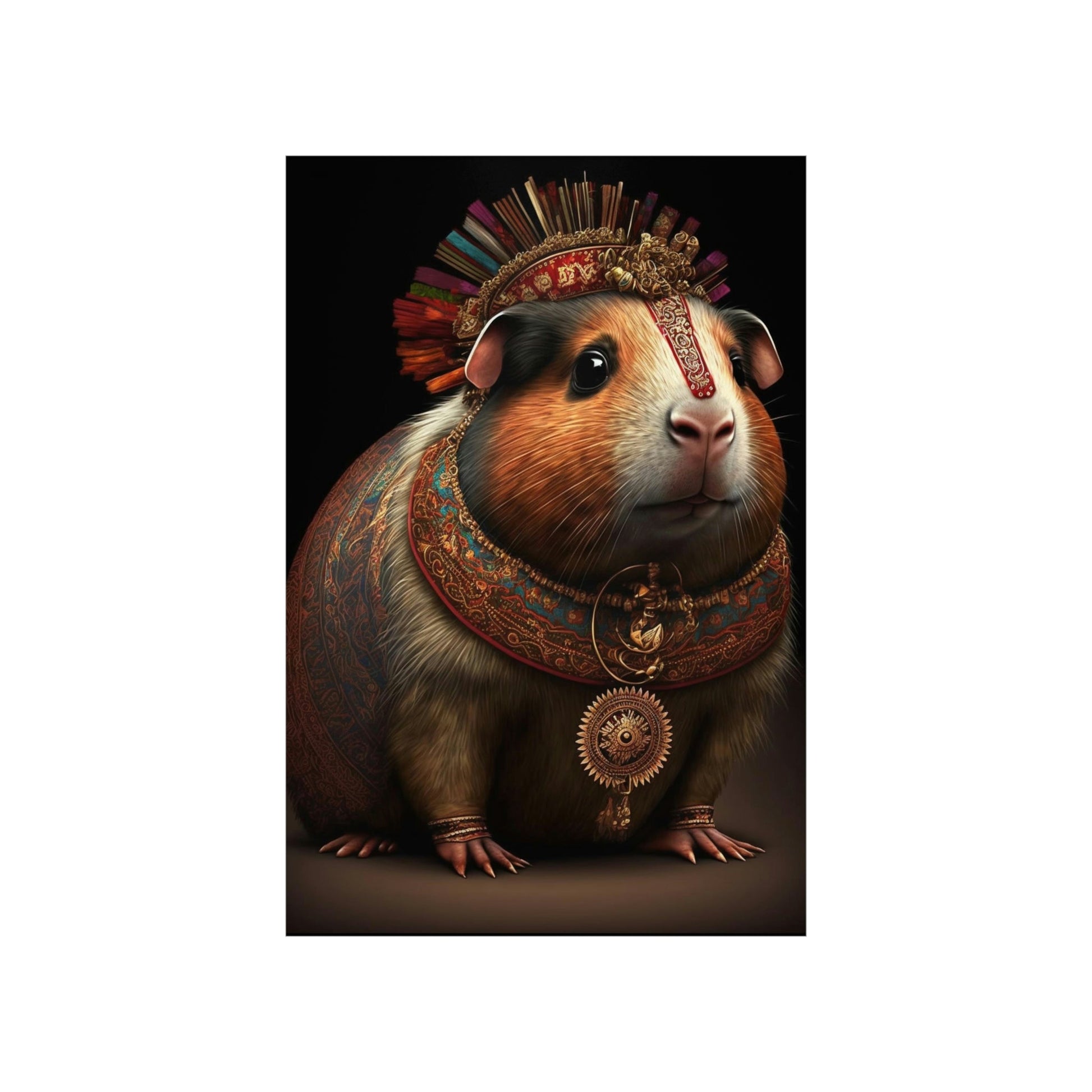 Maharaja Guinea Pig Premium Matte Vertical Posters