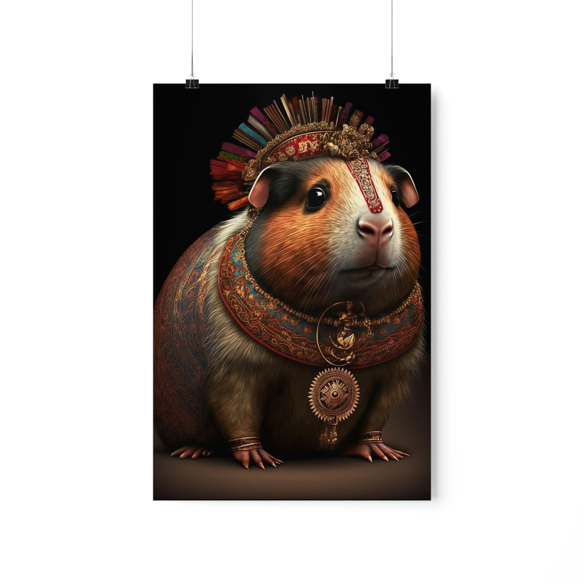 Maharaja Guinea Pig Premium Matte Vertical Posters