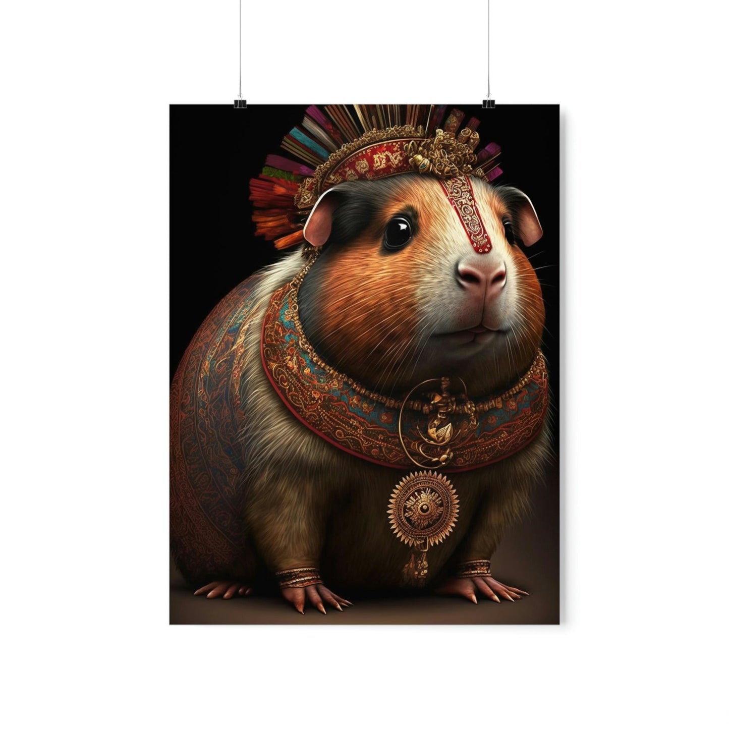 Maharaja Guinea Pig Premium Matte Vertical Posters