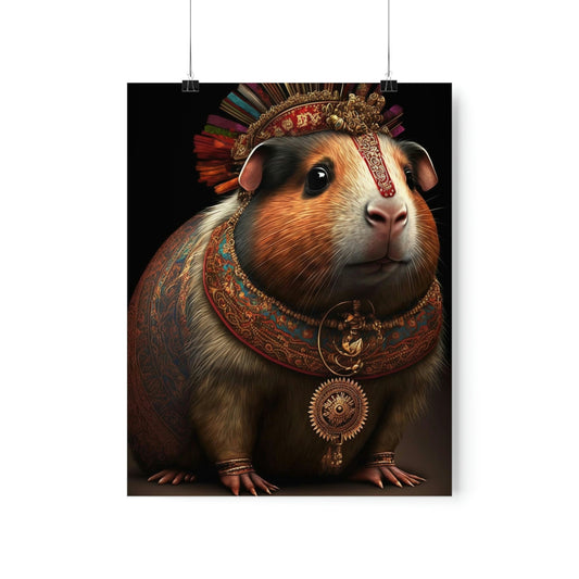 Maharaja Guinea Pig Premium Matte Vertical Posters