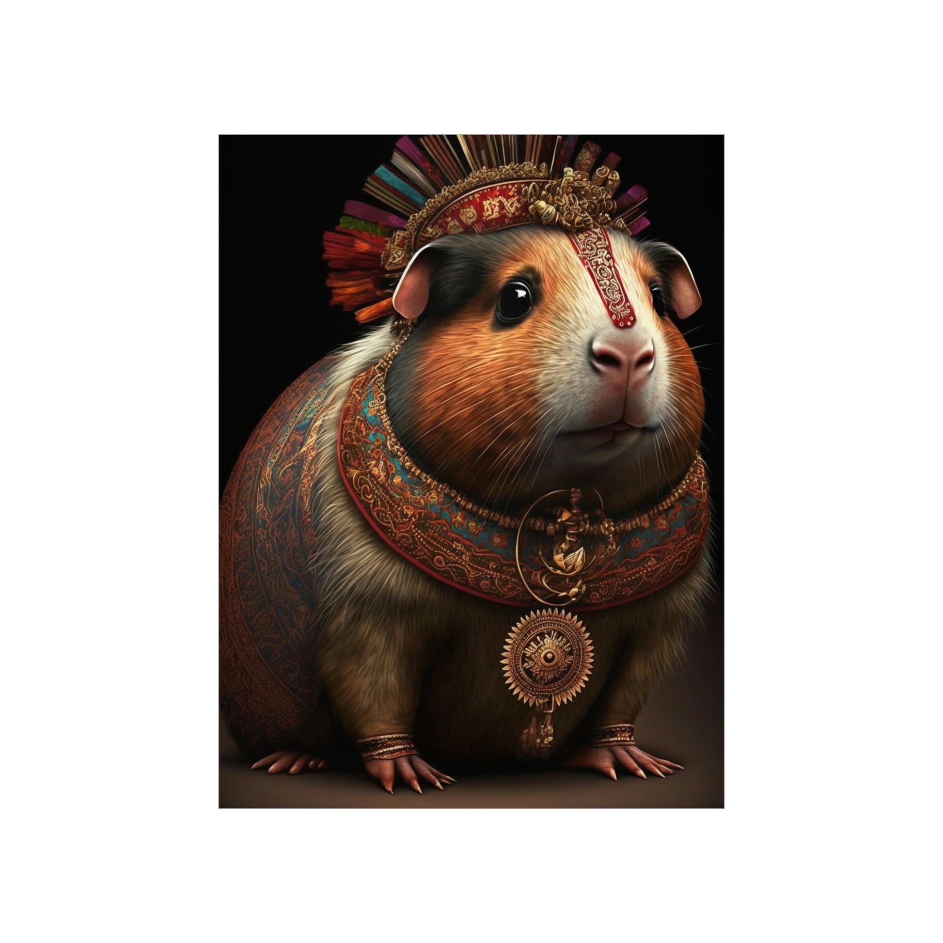 Maharaja Guinea Pig Premium Matte Vertical Posters