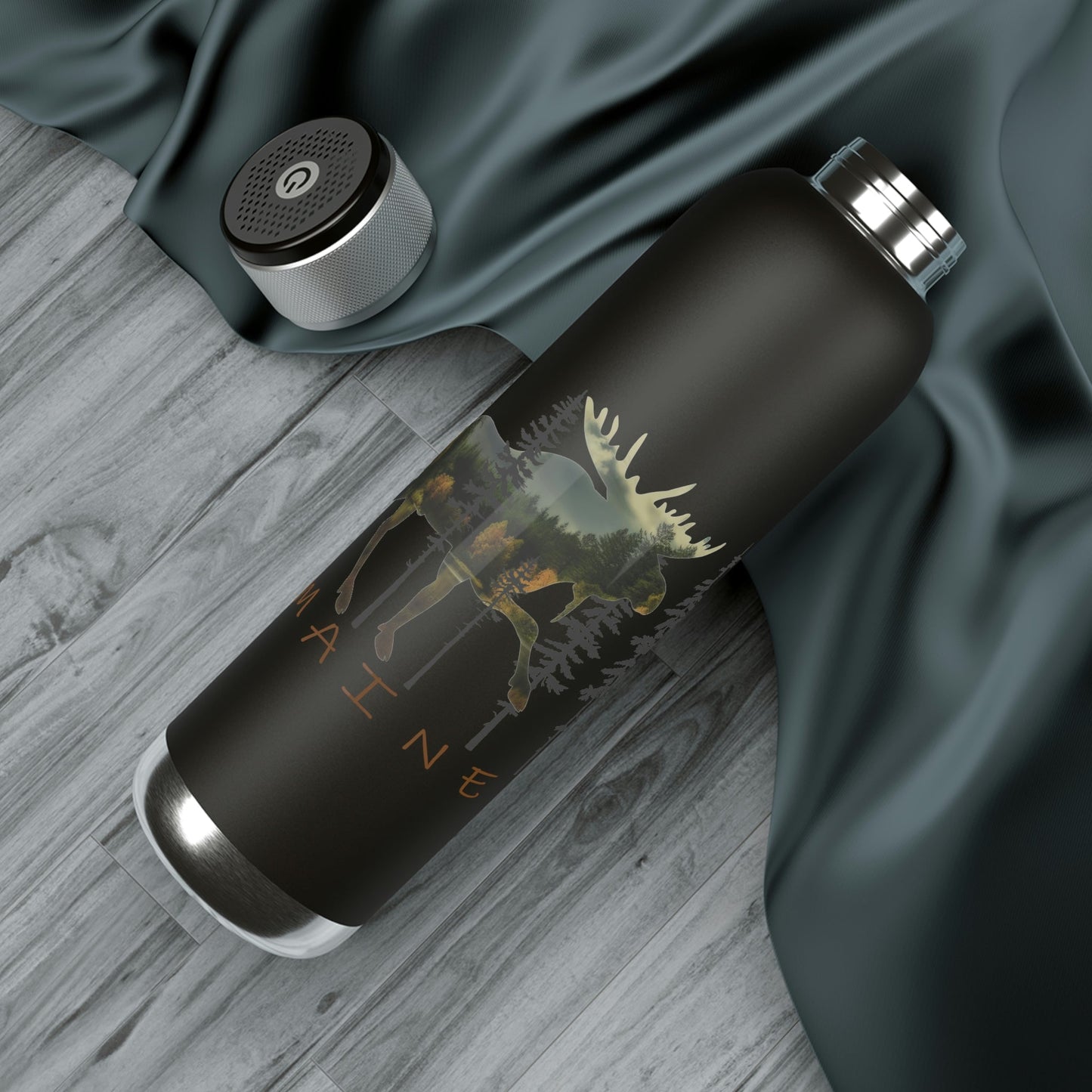 Maine Moose Souvenir | Soundwave Copper Vacuum Audio Bottle 22oz