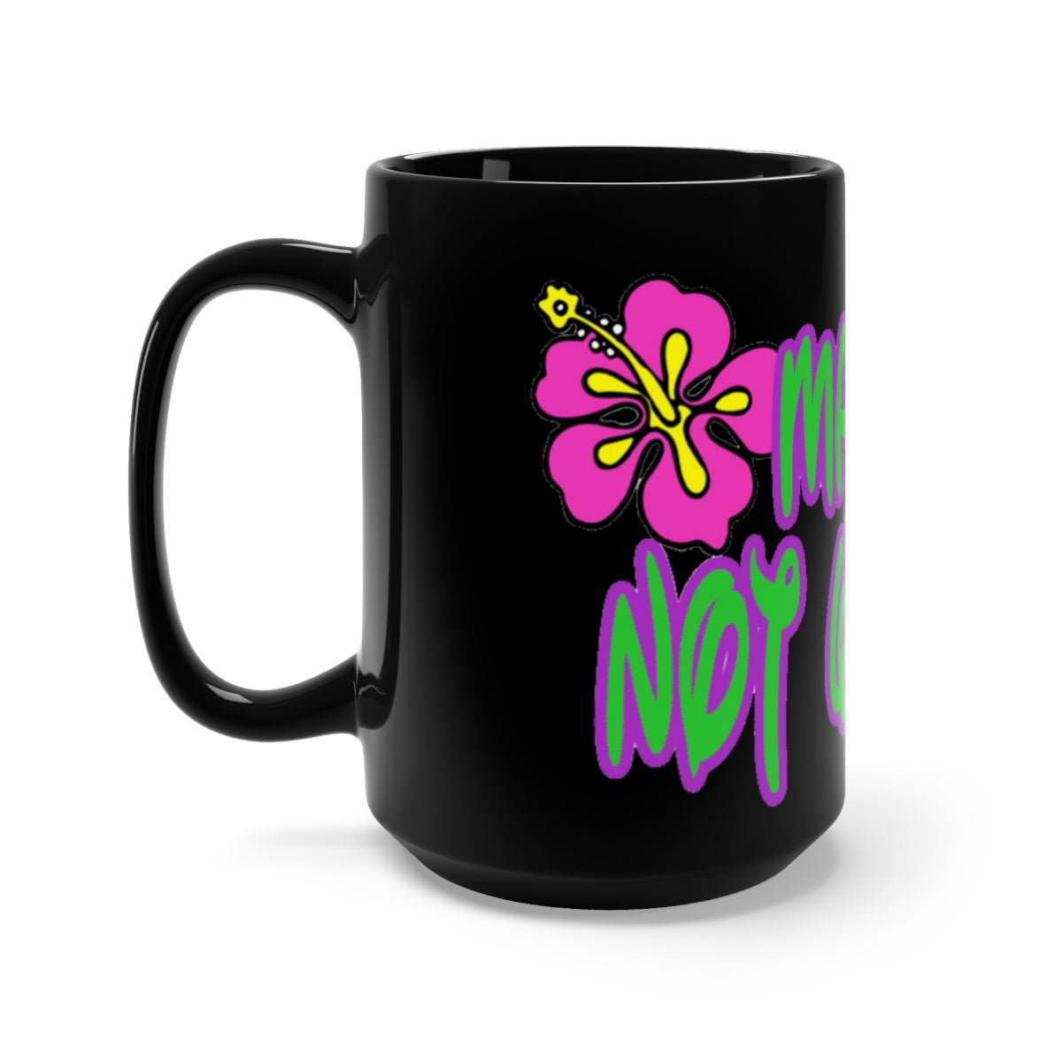 Make Love Not War Black Mug 15oz