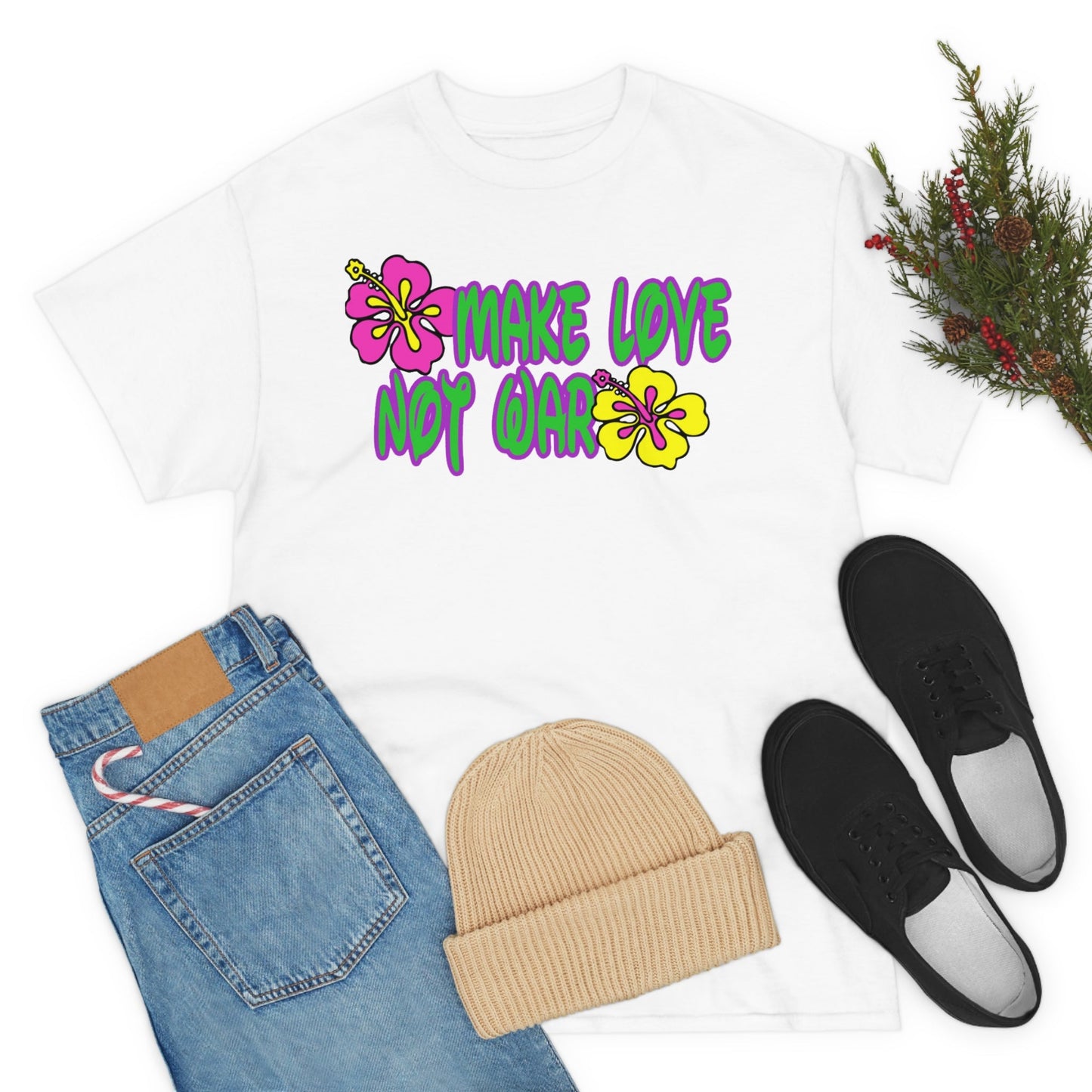 Make Love Not War Heavy Cotton Tee