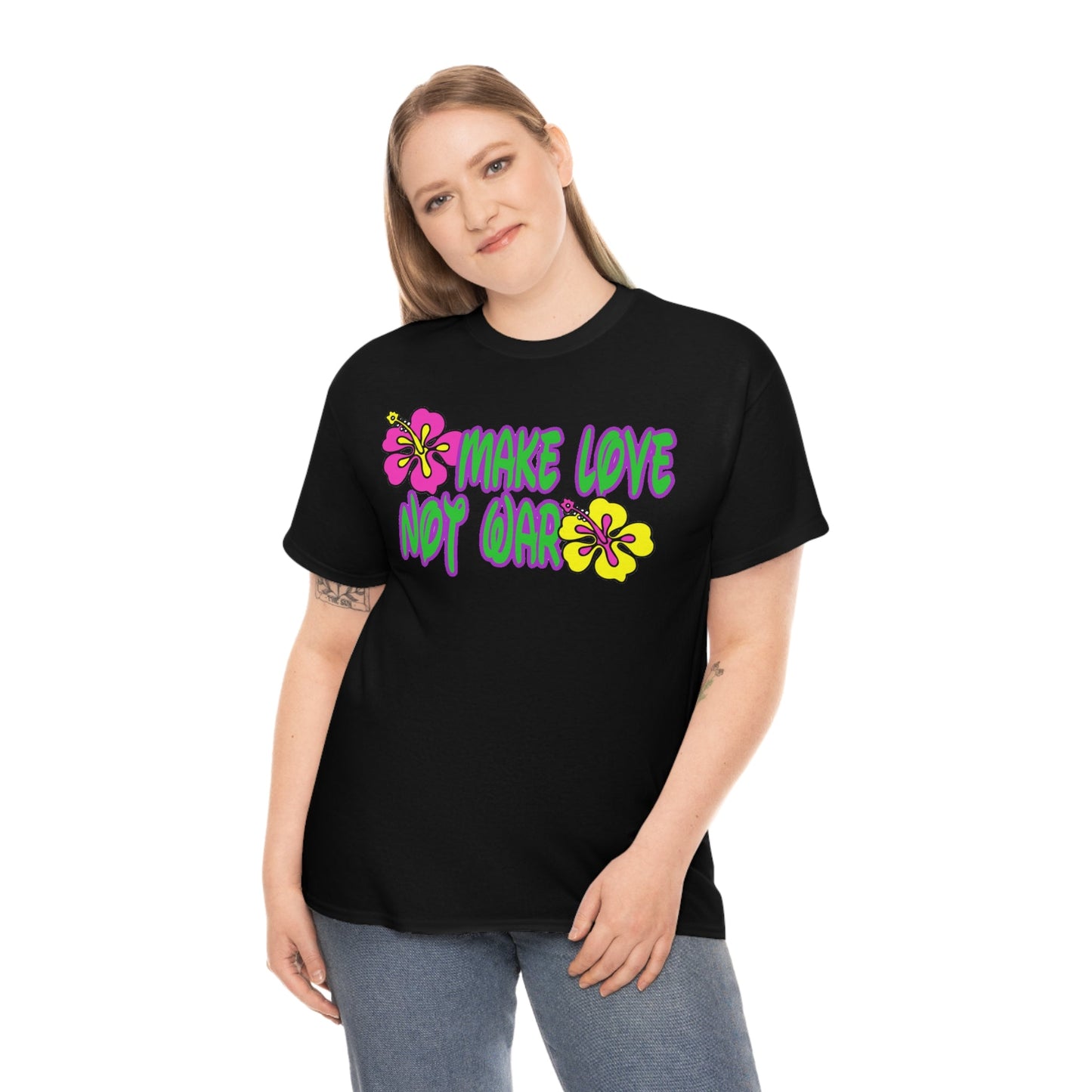 Make Love Not War Heavy Cotton Tee