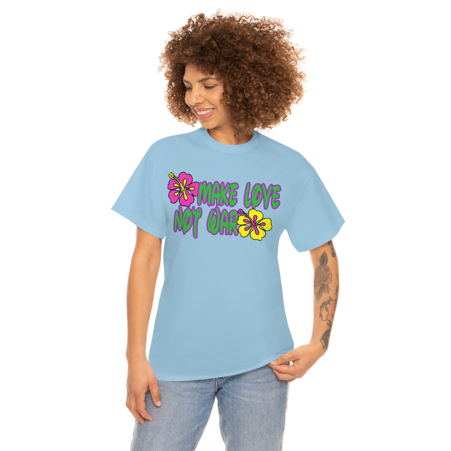 Make Love Not War Heavy Cotton Tee