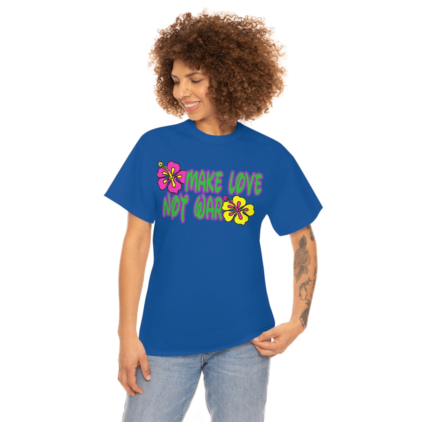Make Love Not War Heavy Cotton Tee