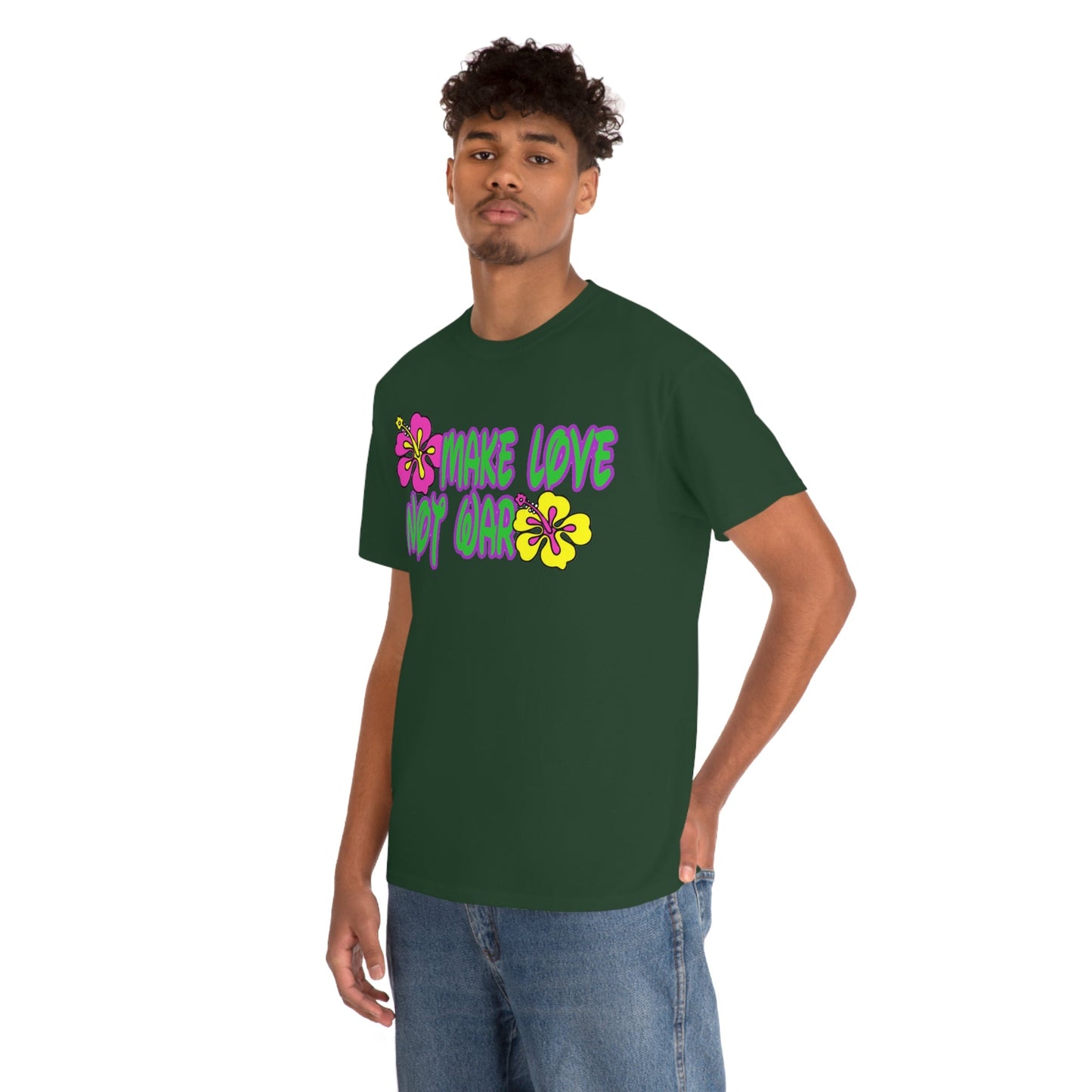 Make Love Not War Heavy Cotton Tee