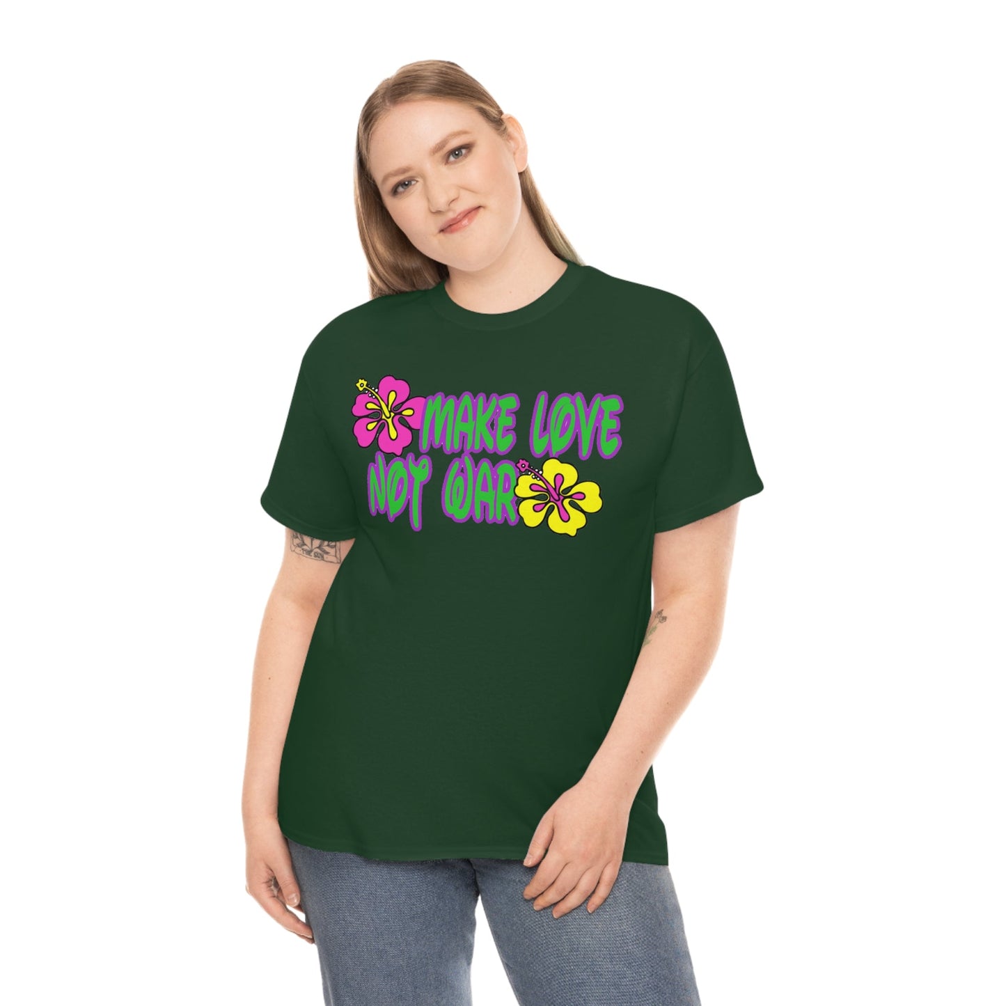Make Love Not War Heavy Cotton Tee