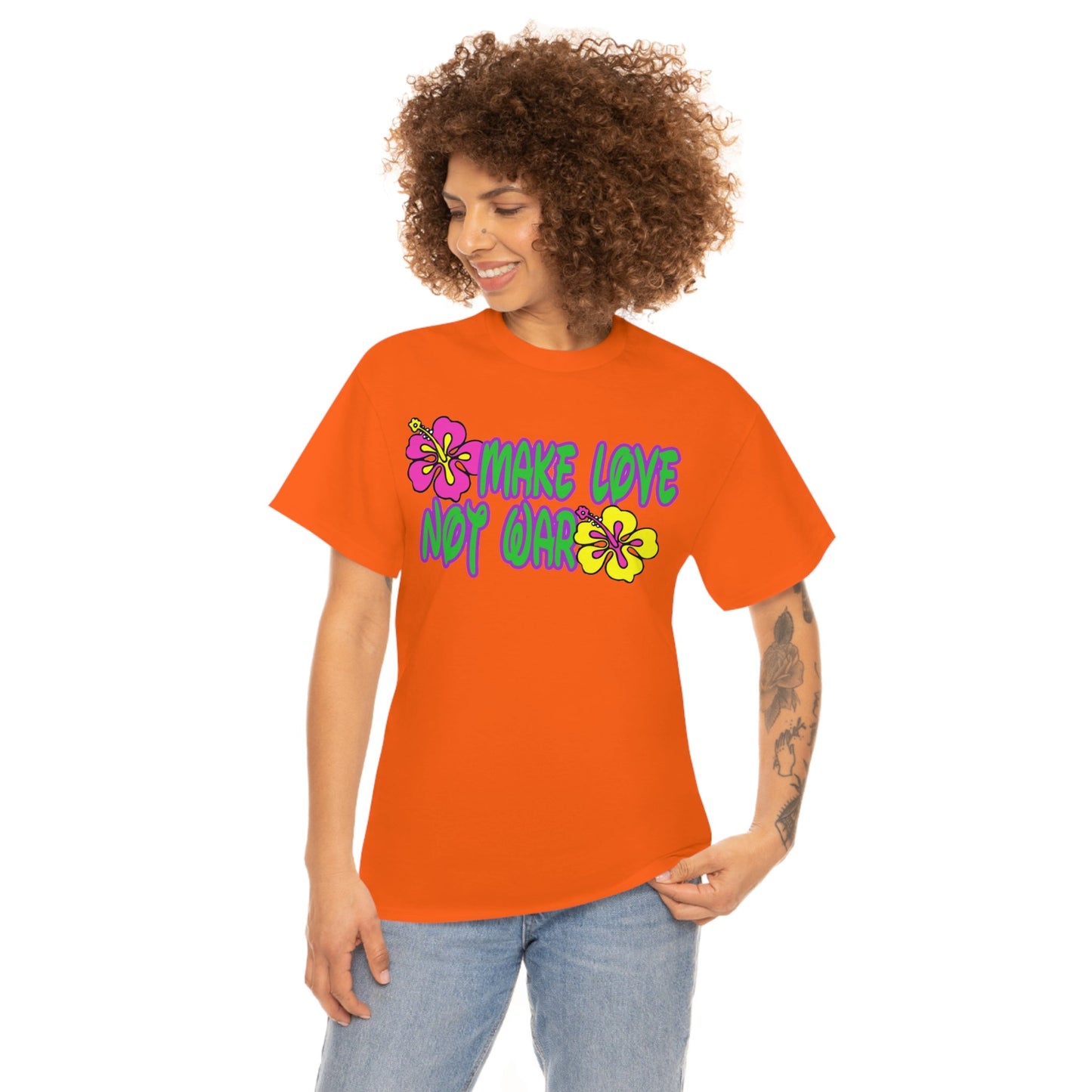Make Love Not War Heavy Cotton Tee