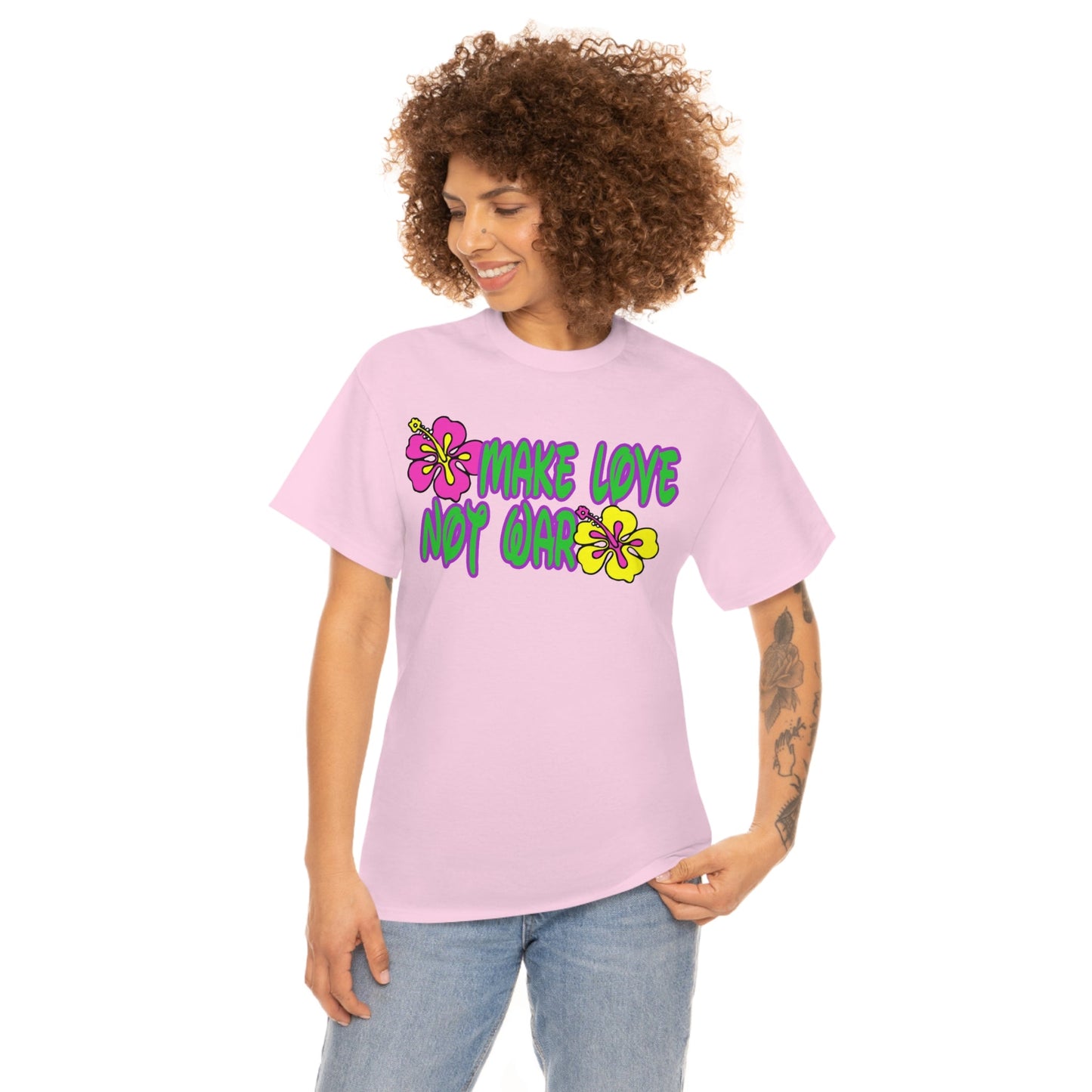 Make Love Not War Heavy Cotton Tee