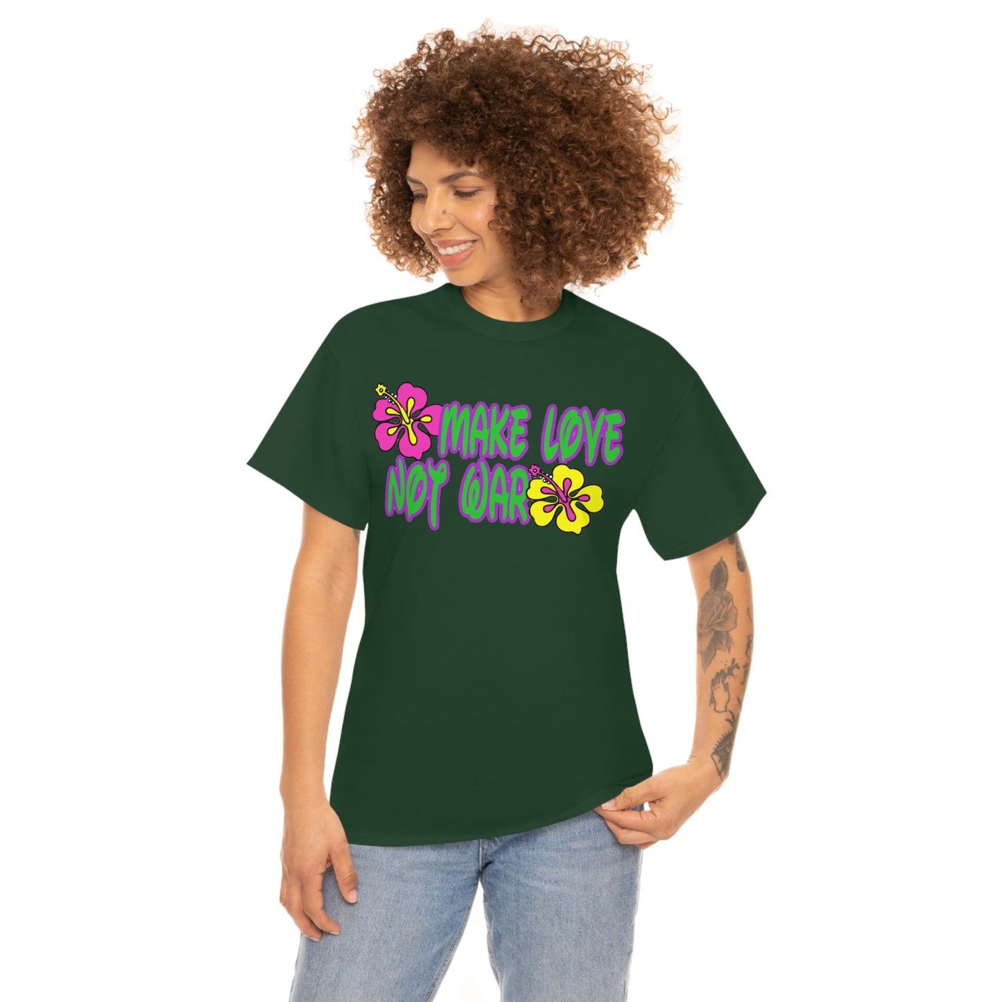 Make Love Not War Heavy Cotton Tee