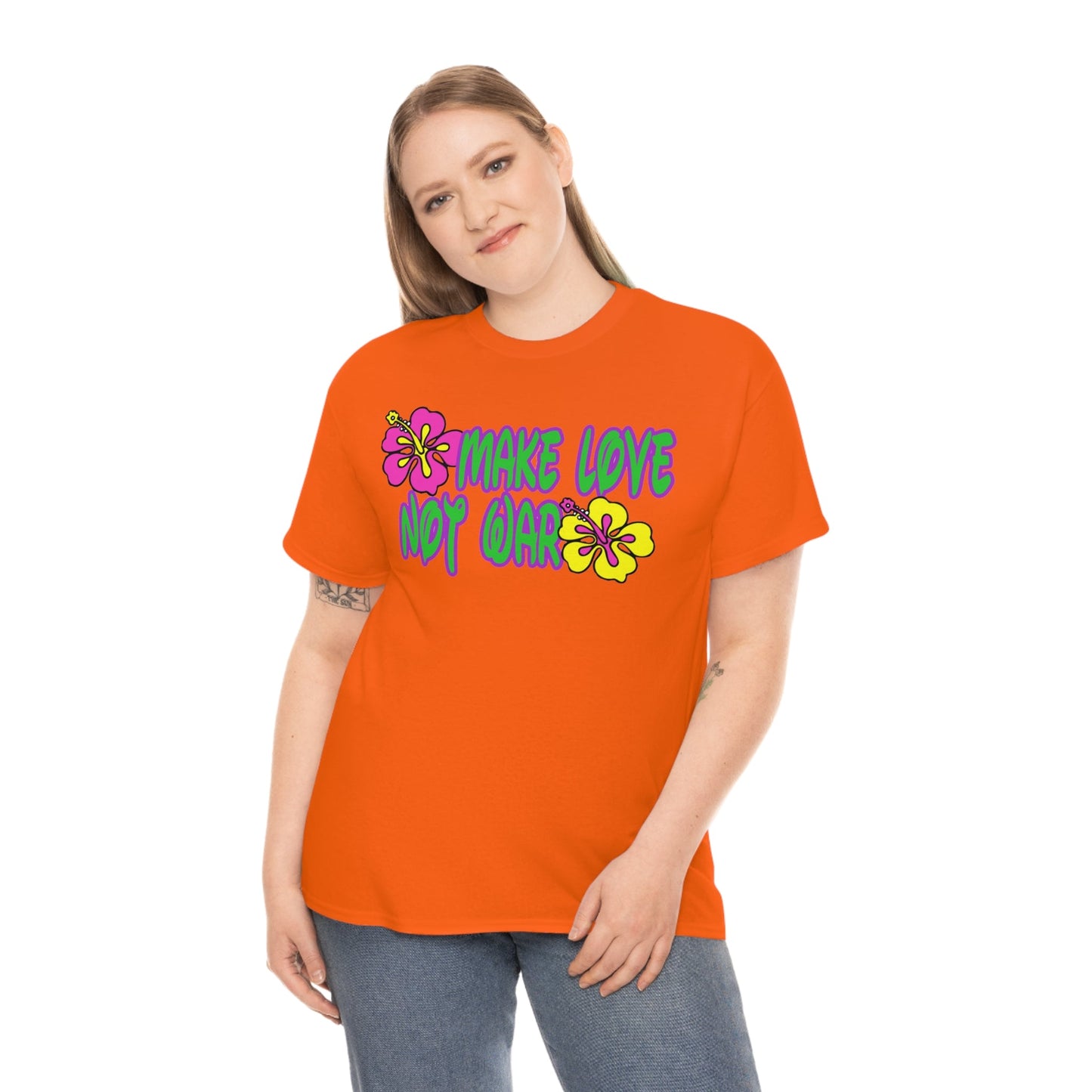 Make Love Not War Heavy Cotton Tee