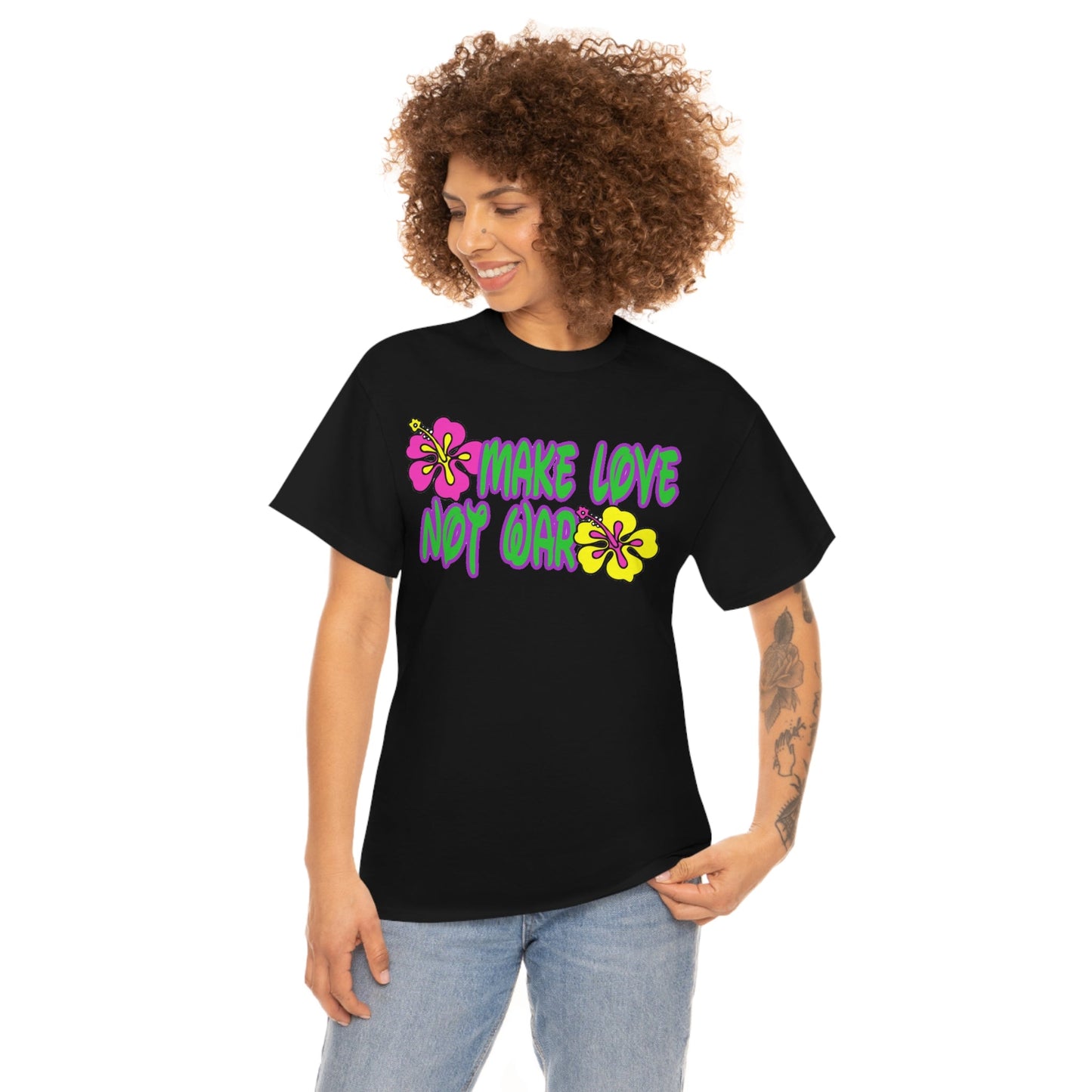 Make Love Not War Heavy Cotton Tee
