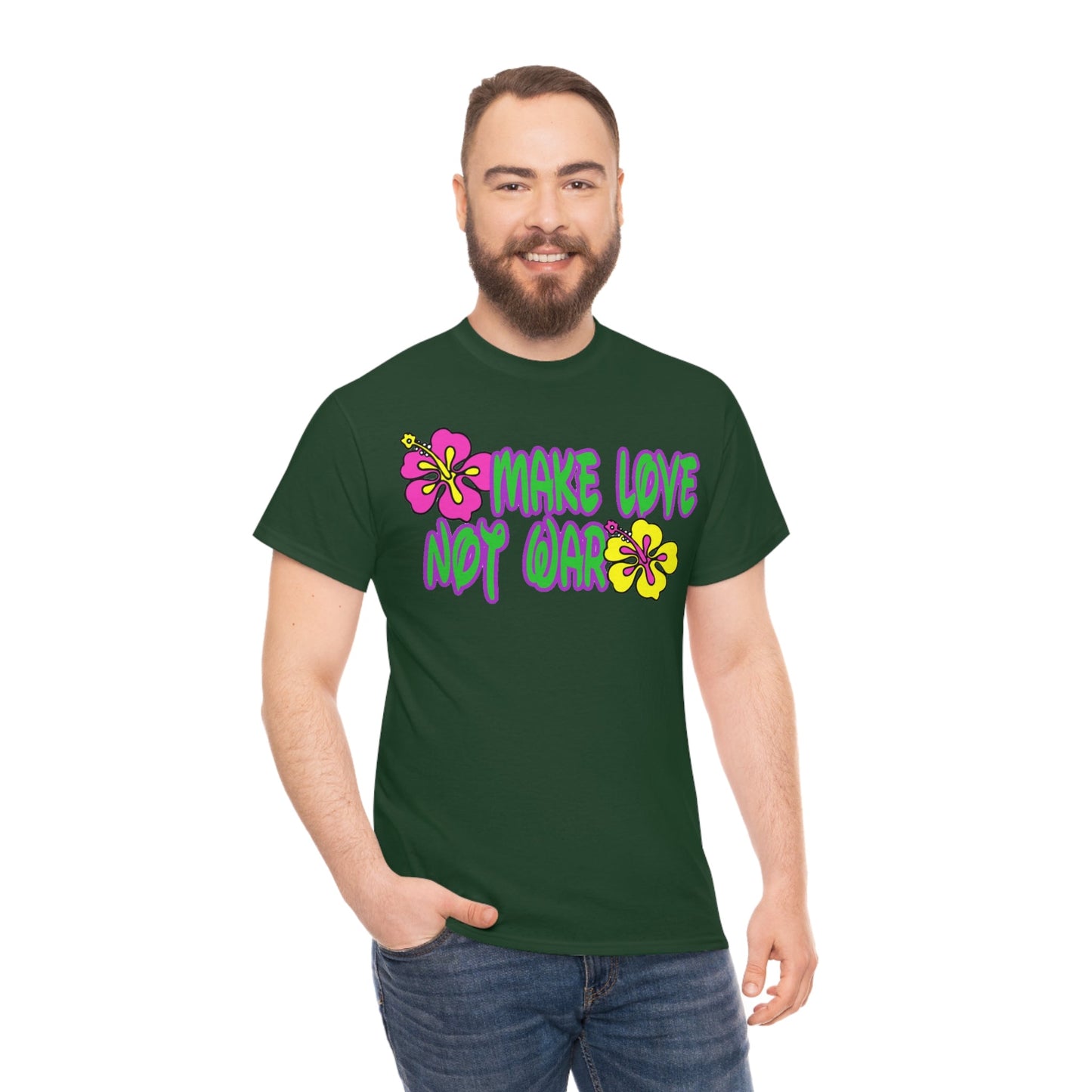 Make Love Not War Heavy Cotton Tee
