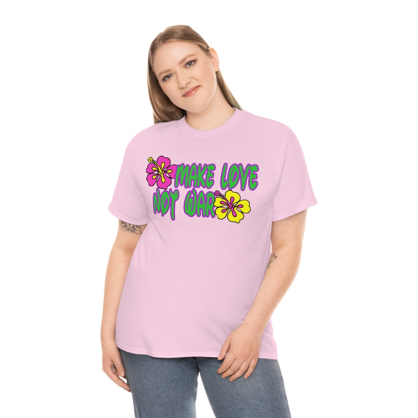 Make Love Not War Heavy Cotton Tee