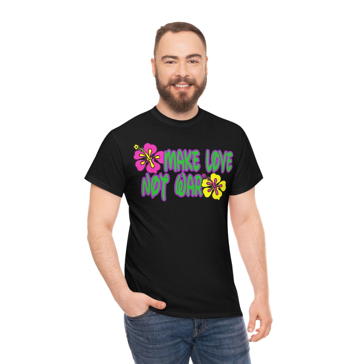 Make Love Not War Heavy Cotton Tee
