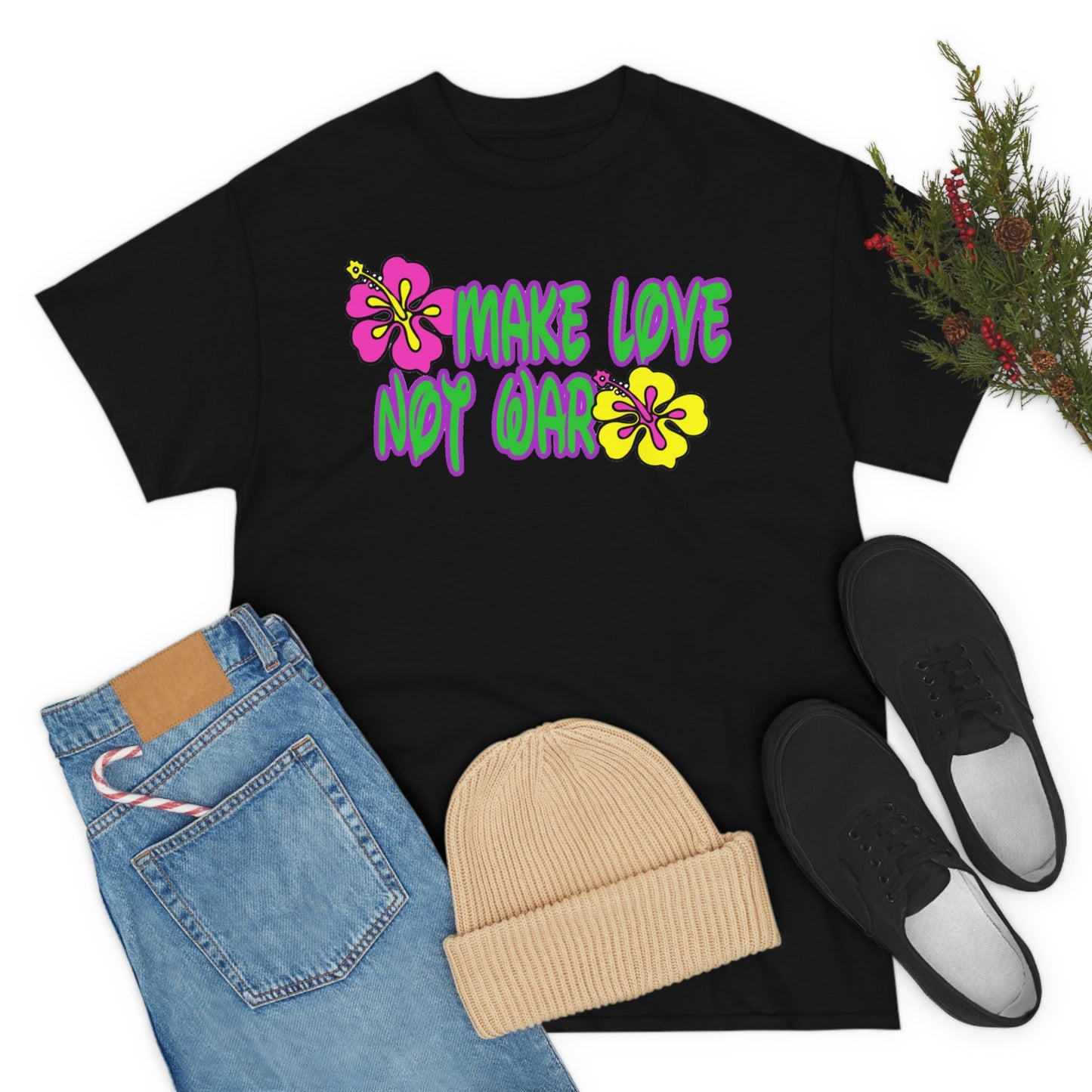 Make Love Not War Heavy Cotton Tee