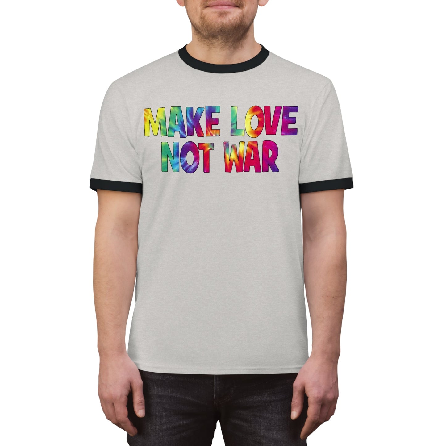 Make Love Not War Ringer Tee