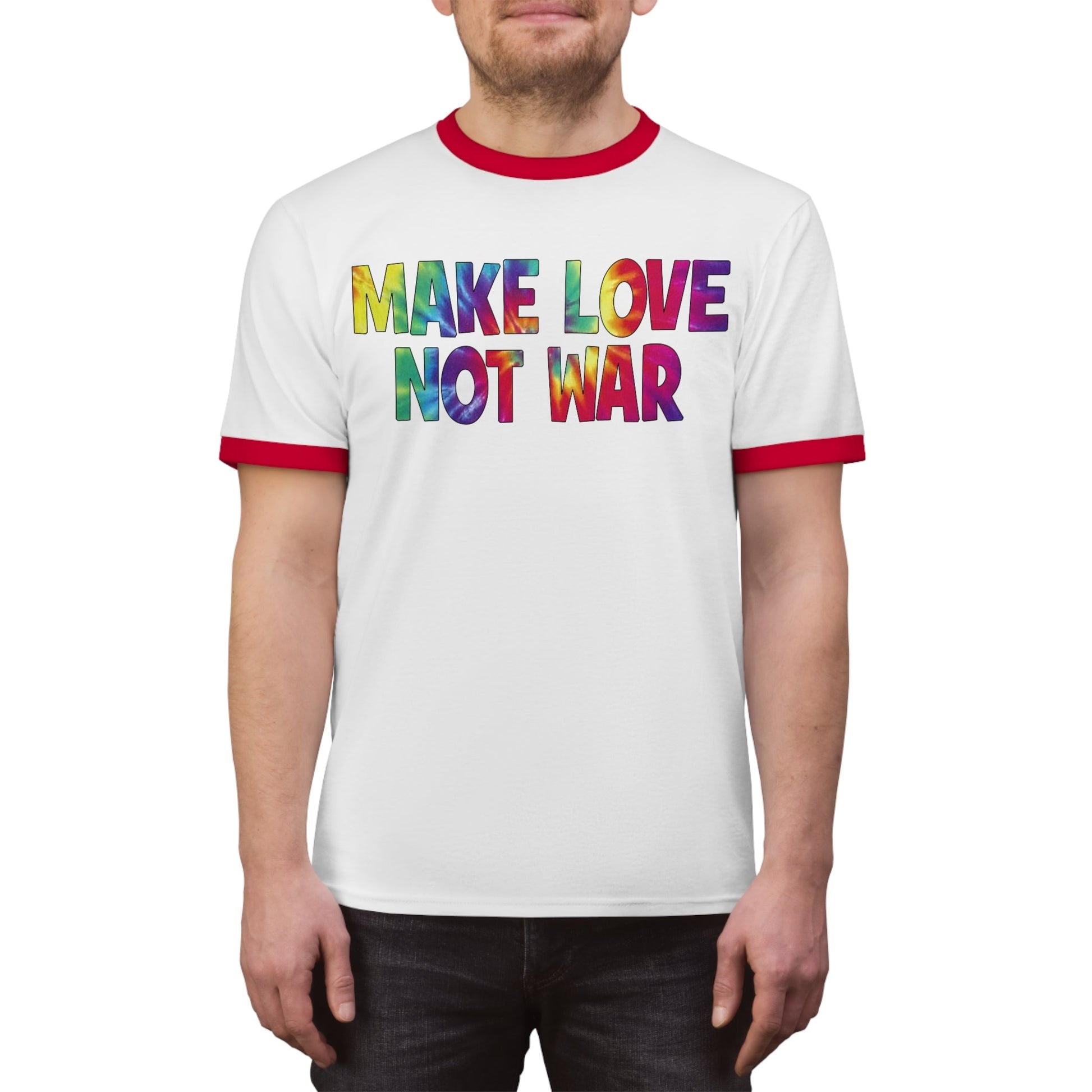 Make Love Not War Ringer Tee